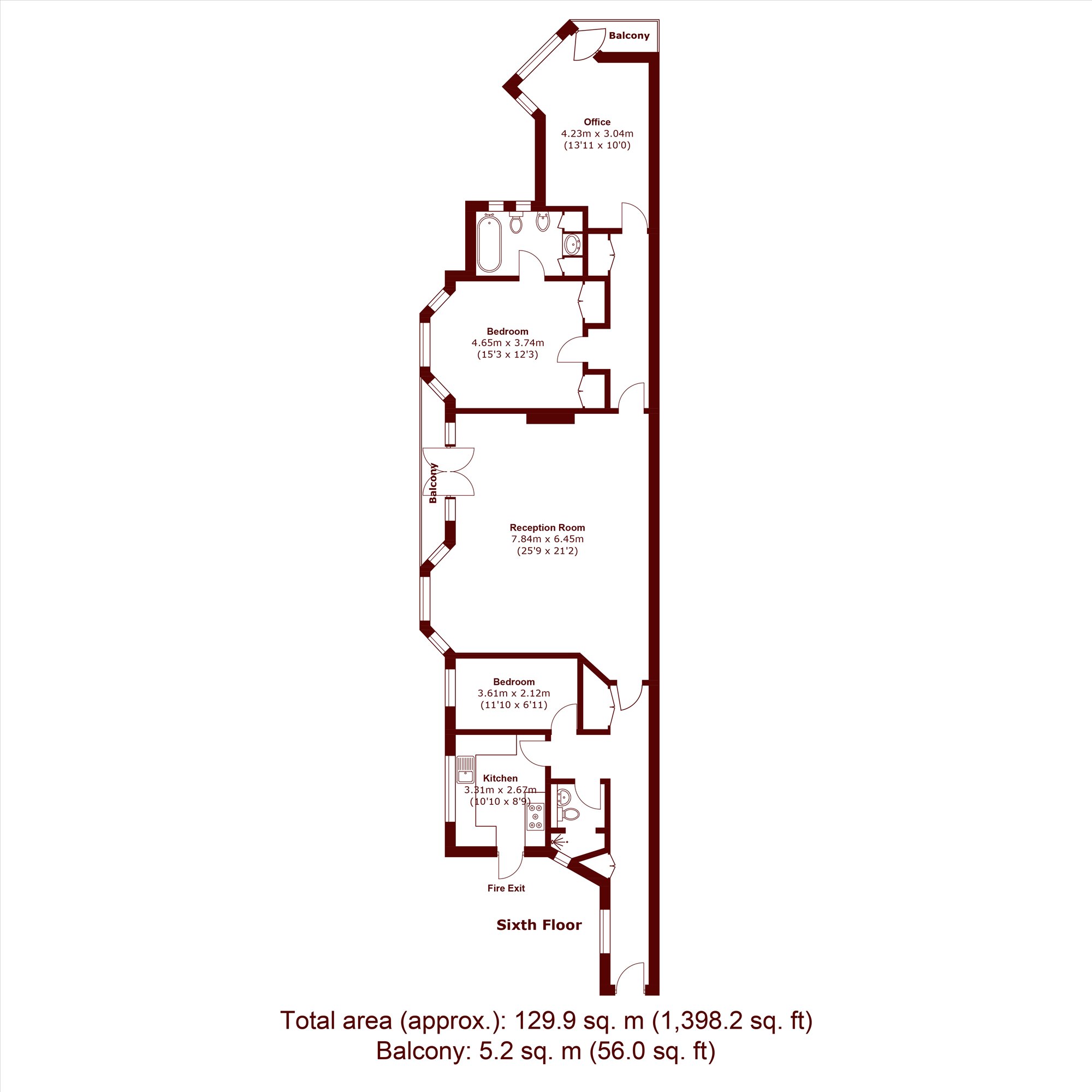 35 Addisland Court, Holland Villas Road, London floorplan