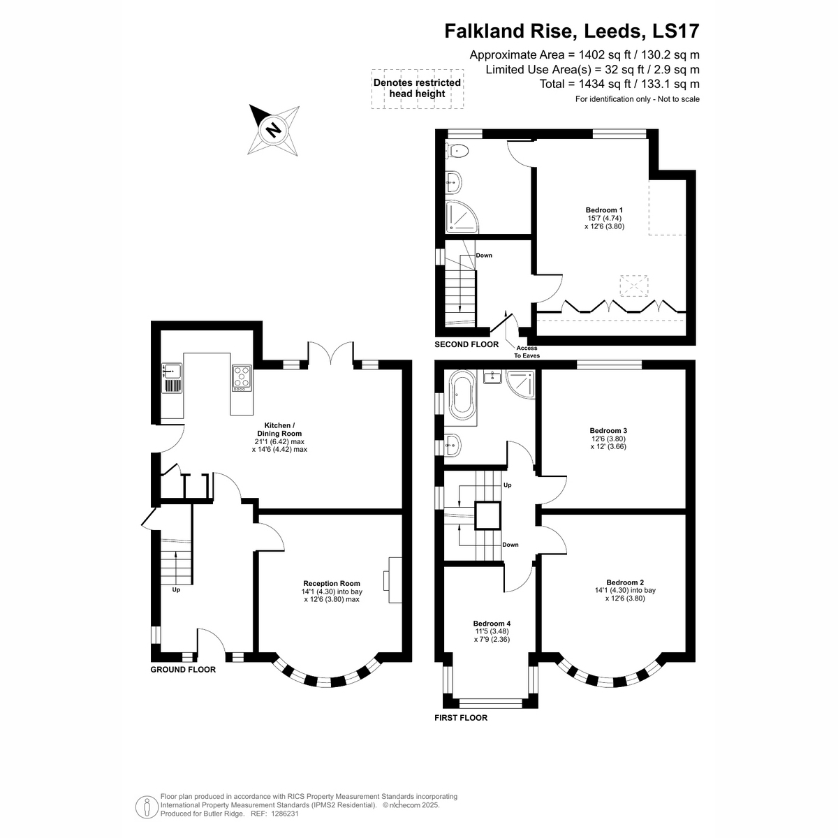 7, Falkland Rise, Leeds floorplan