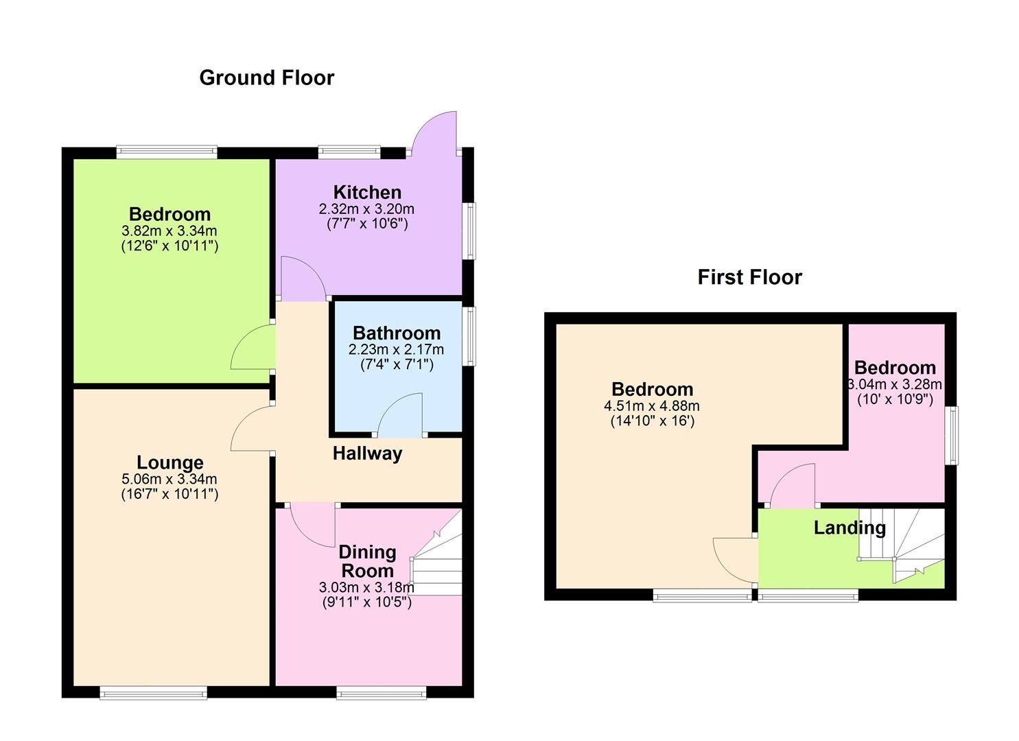 13, Castle Close, Sapcote floorplan