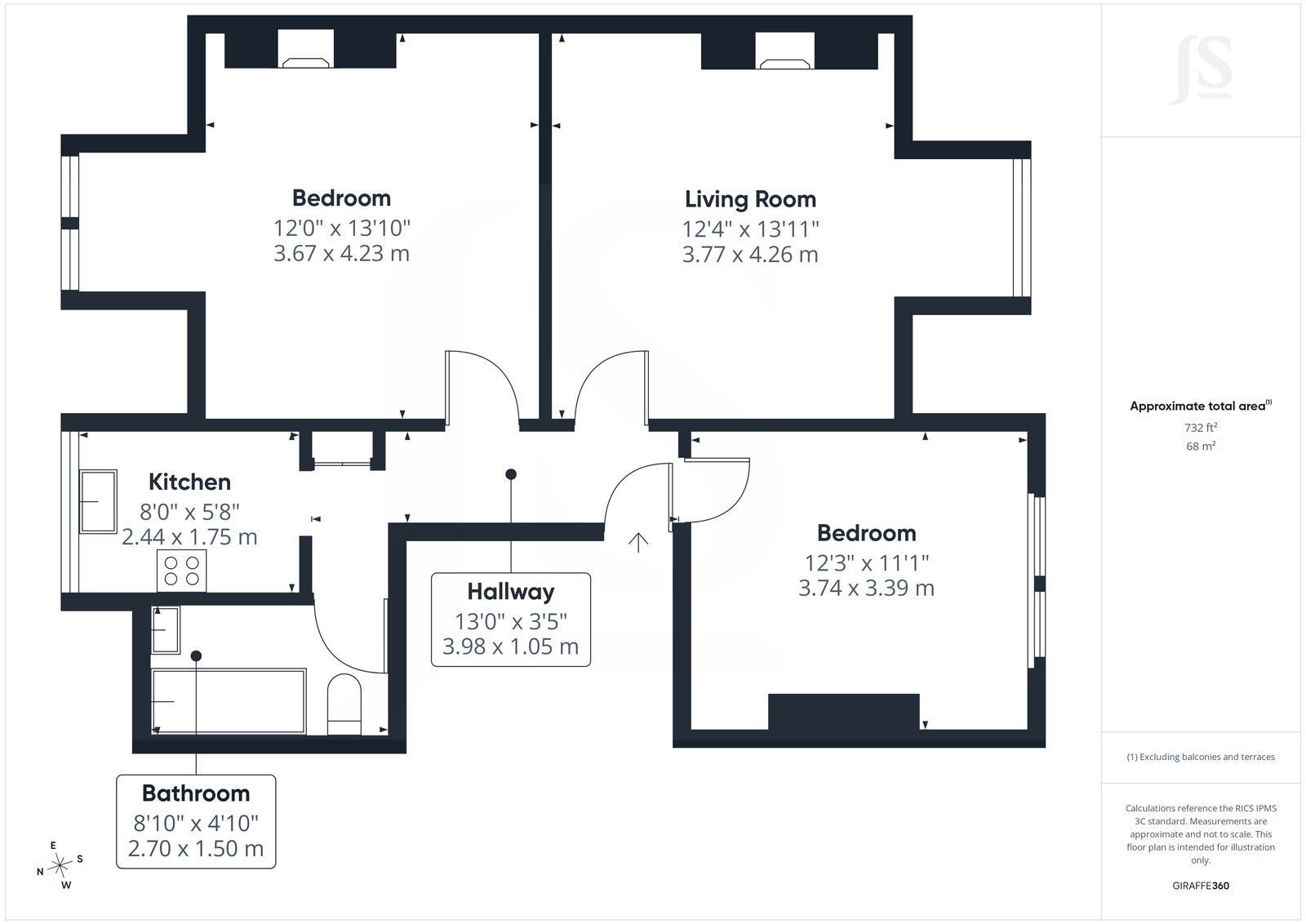 9b, New Church Road, Hove floorplan