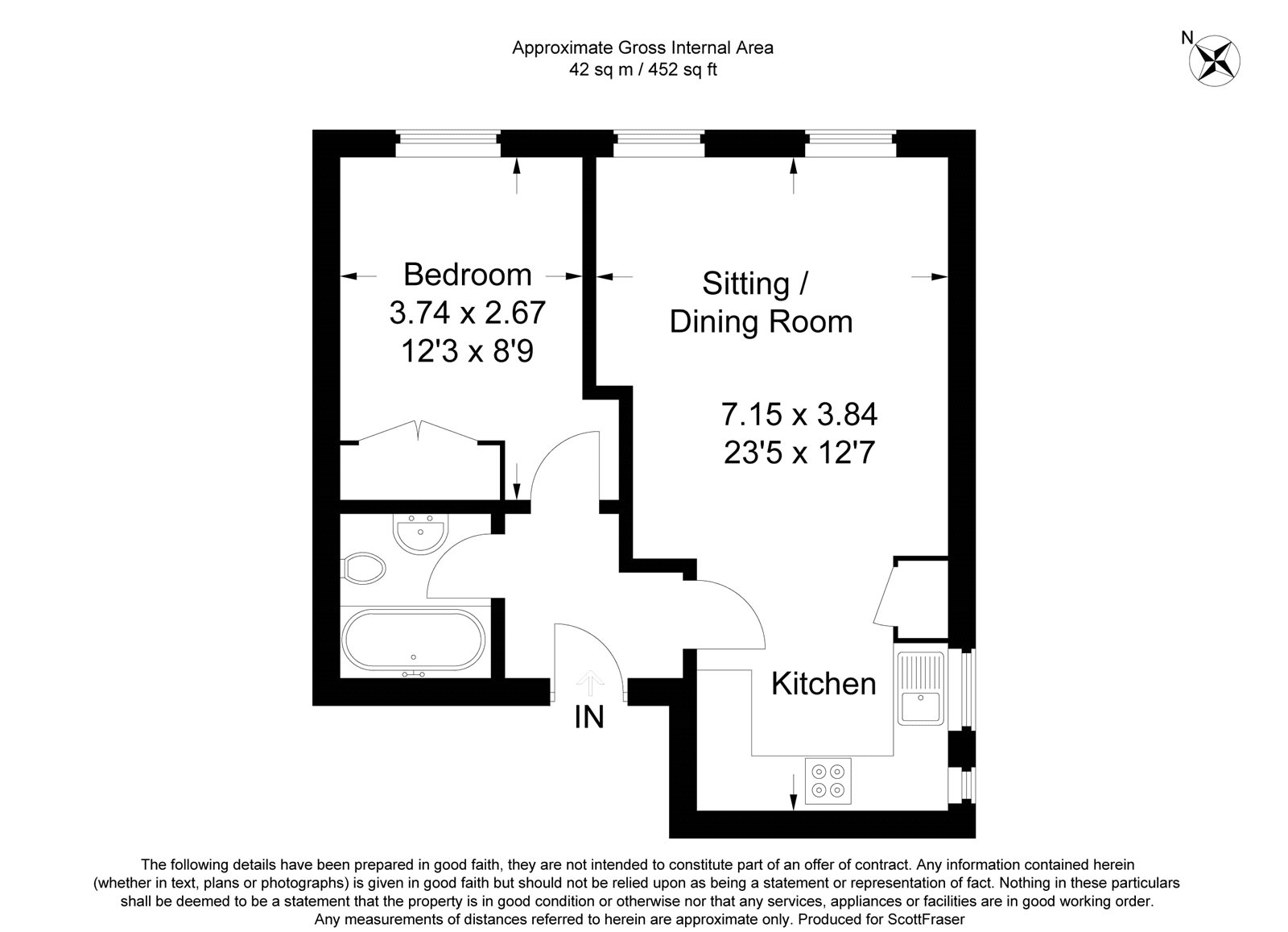 1 Bedrooms Flat to rent in Windmill Road, Headington, Oxford OX3