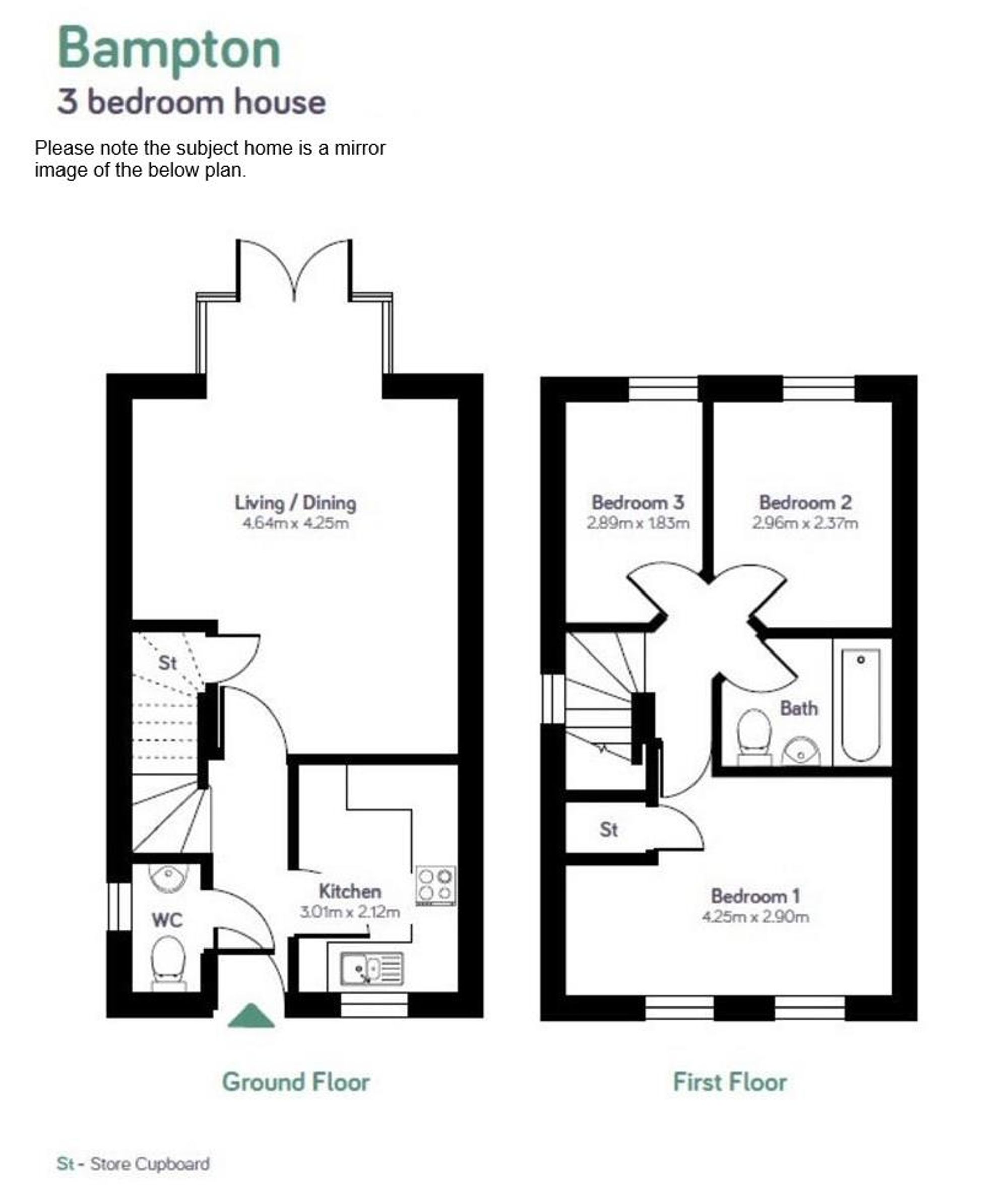 9, Grayling Road, Sandbach, CW11 floorplan