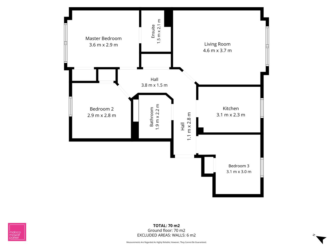 Flat A, 46, Norway Gardens, Dunfermline floorplan