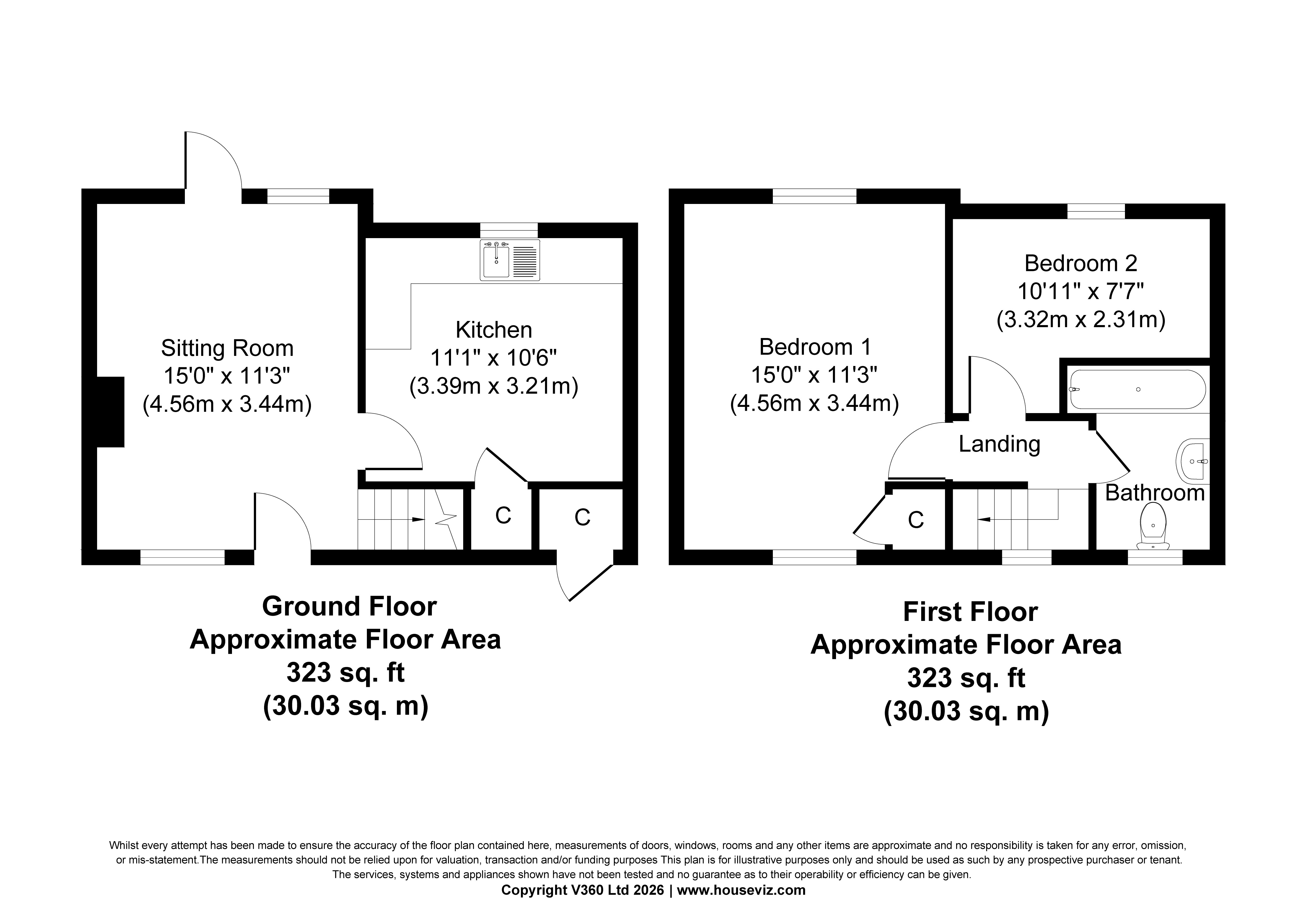 Tailors' Cottage, Pashlers Alley, Sudbury floorplan