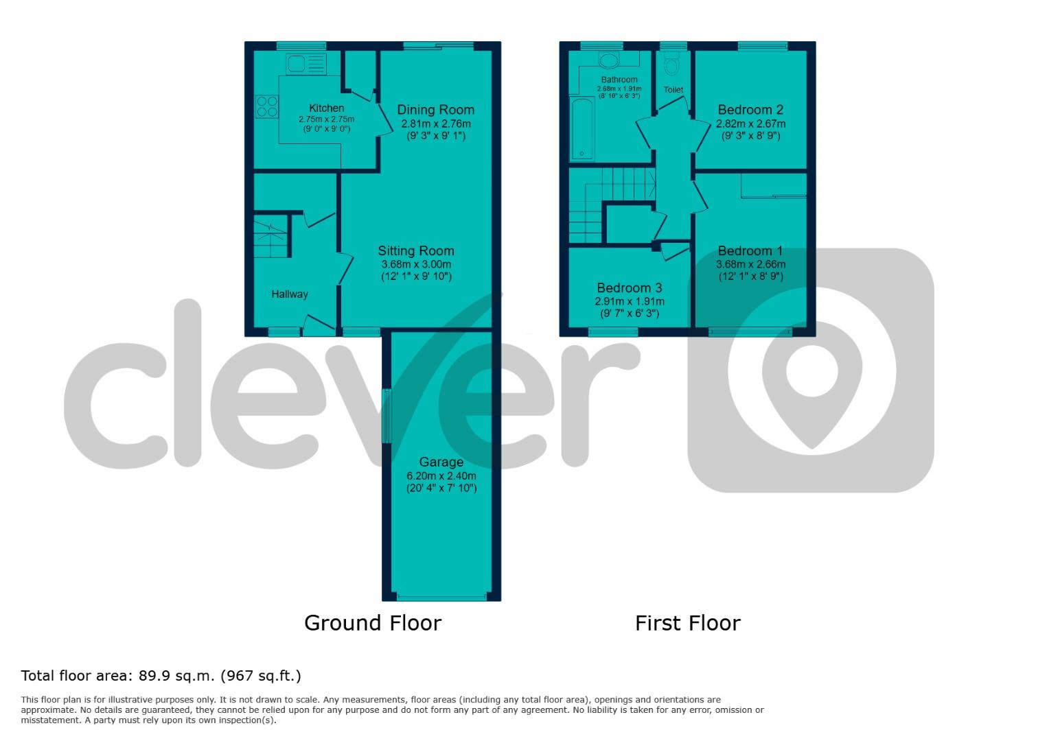 8, Baydon Close, Plymouth floorplan