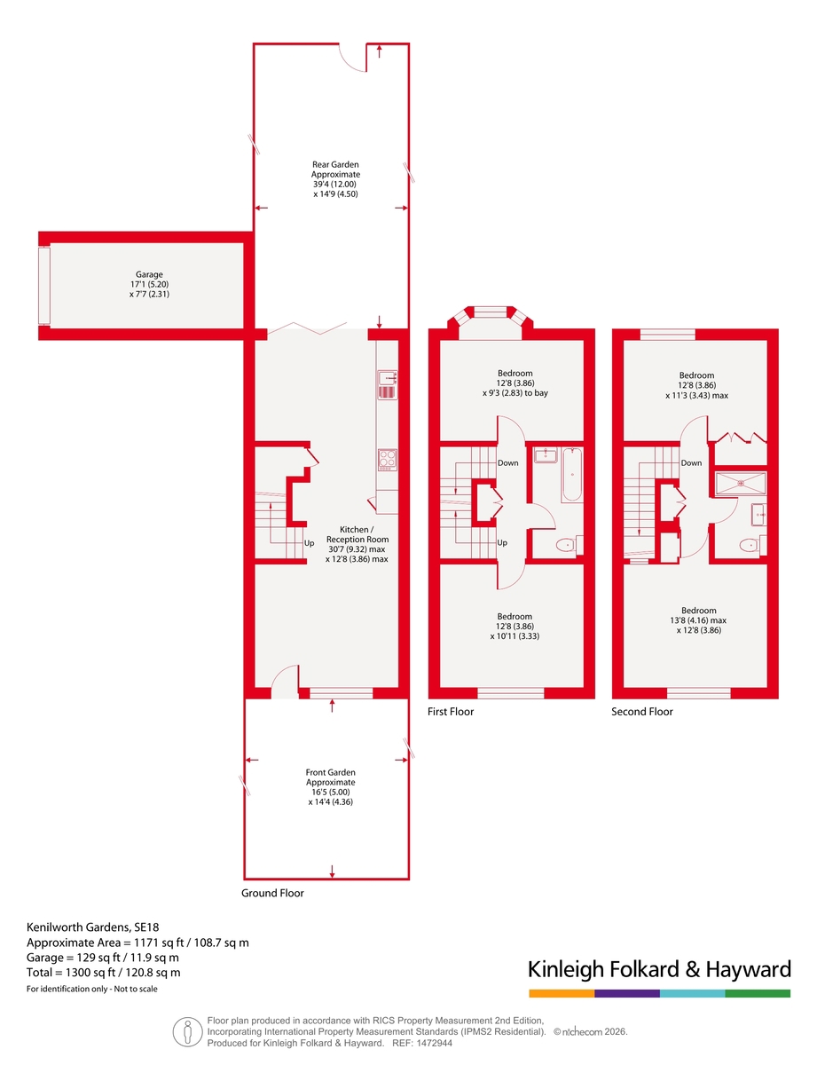 43, Kenilworth Gardens, London floorplan