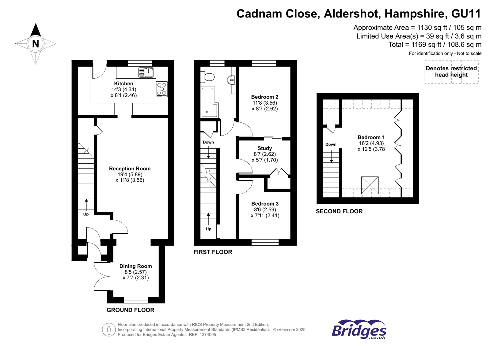 162, Cadnam Close, Hampshire floorplan