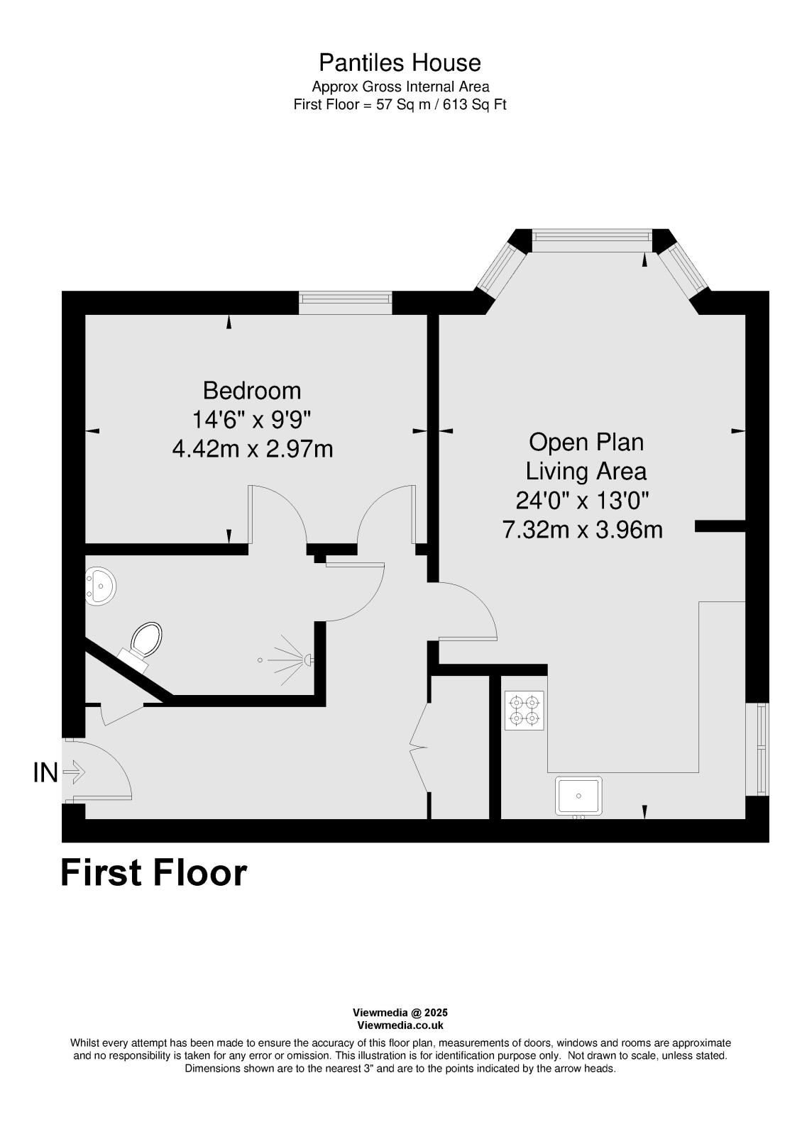 Flat 15, Pantiles House, 30, Langley Road, London floorplan