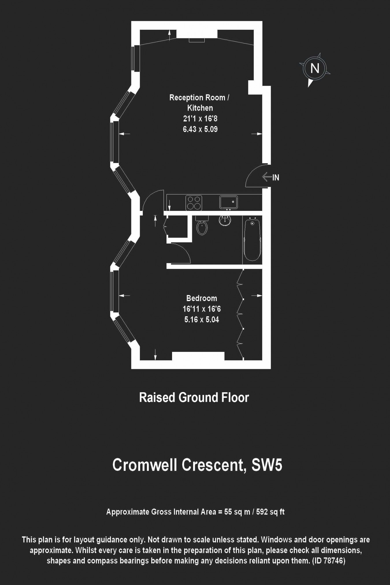 1 Bedrooms Flat to rent in Cromwell Crescent, London SW5