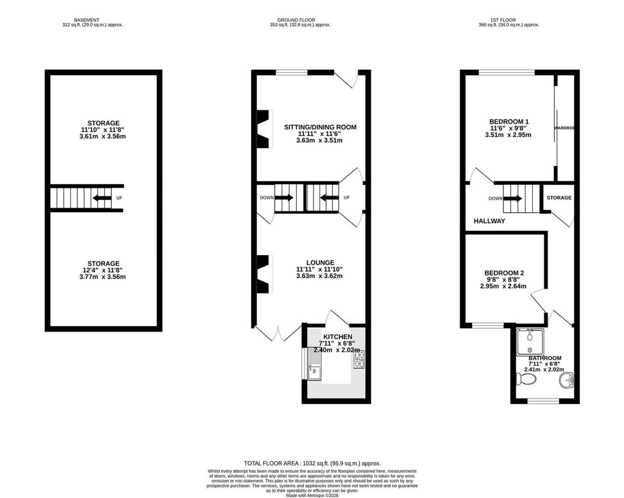 20, Rutland Road, Chesterfield floorplan