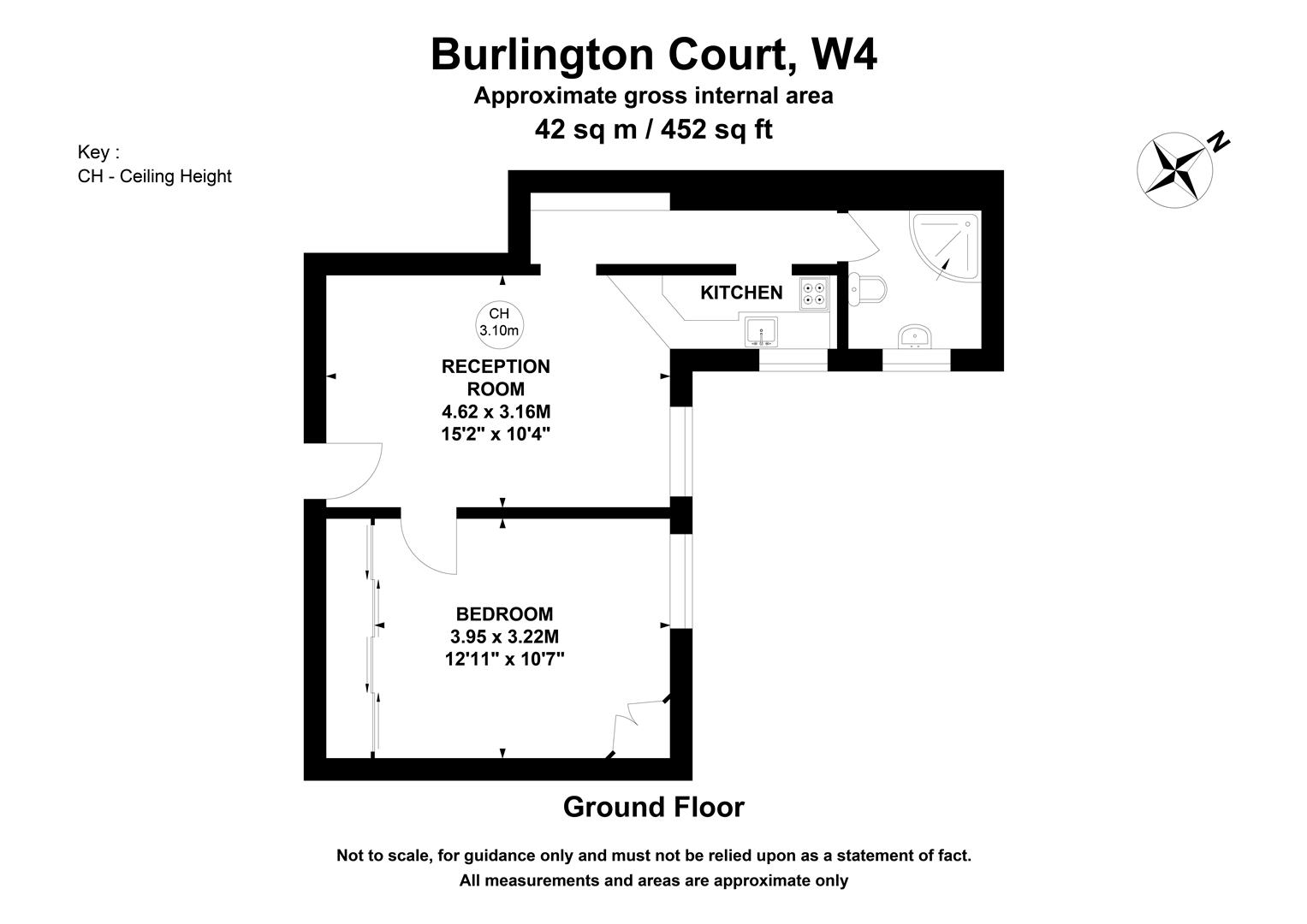 2C Burlington Court, Spencer Road, London floorplan