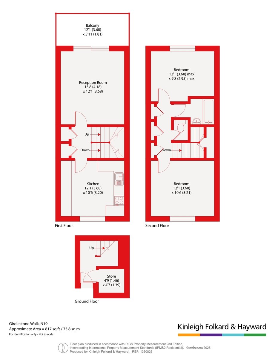 123, Girdlestone Walk, London floorplan