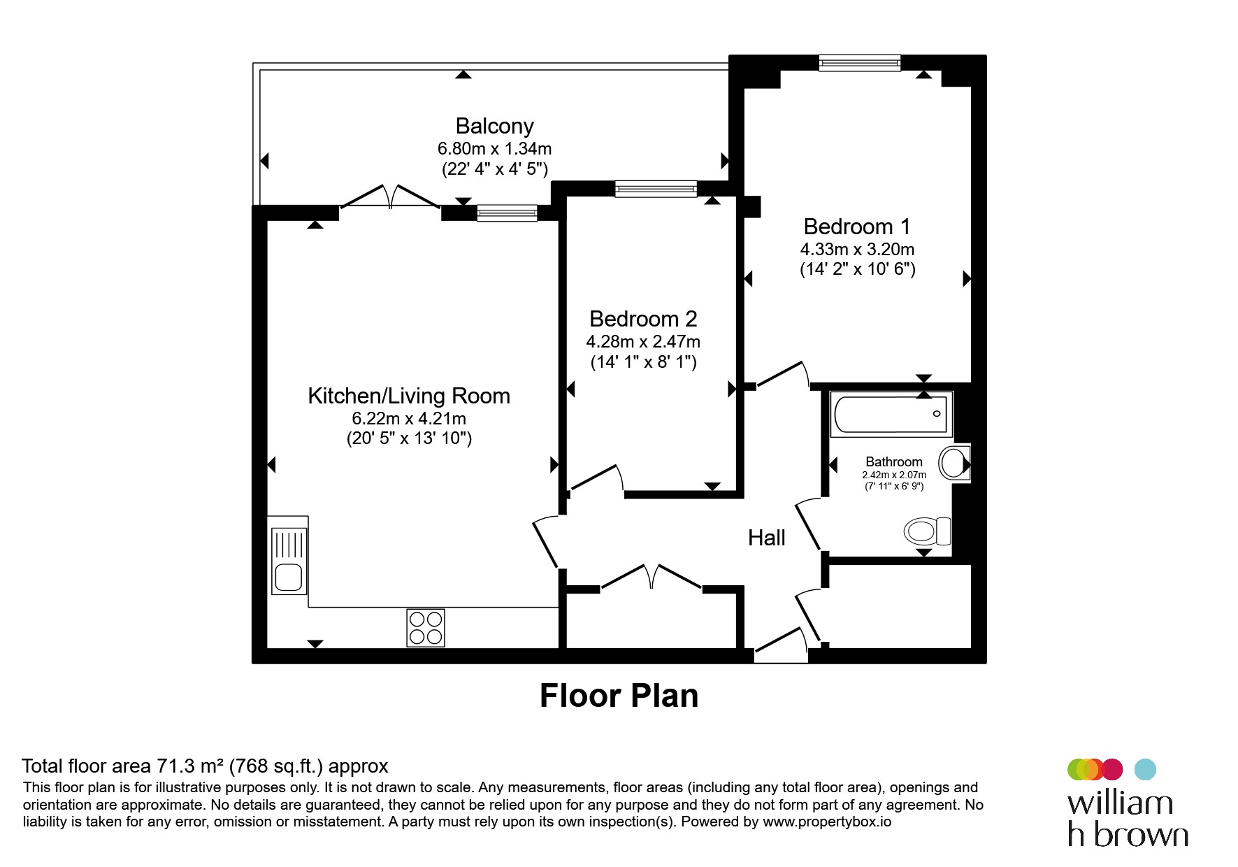Apartment 3, Birley Moor Heights, 83, Birley Moor Road, Sheffield floorplan