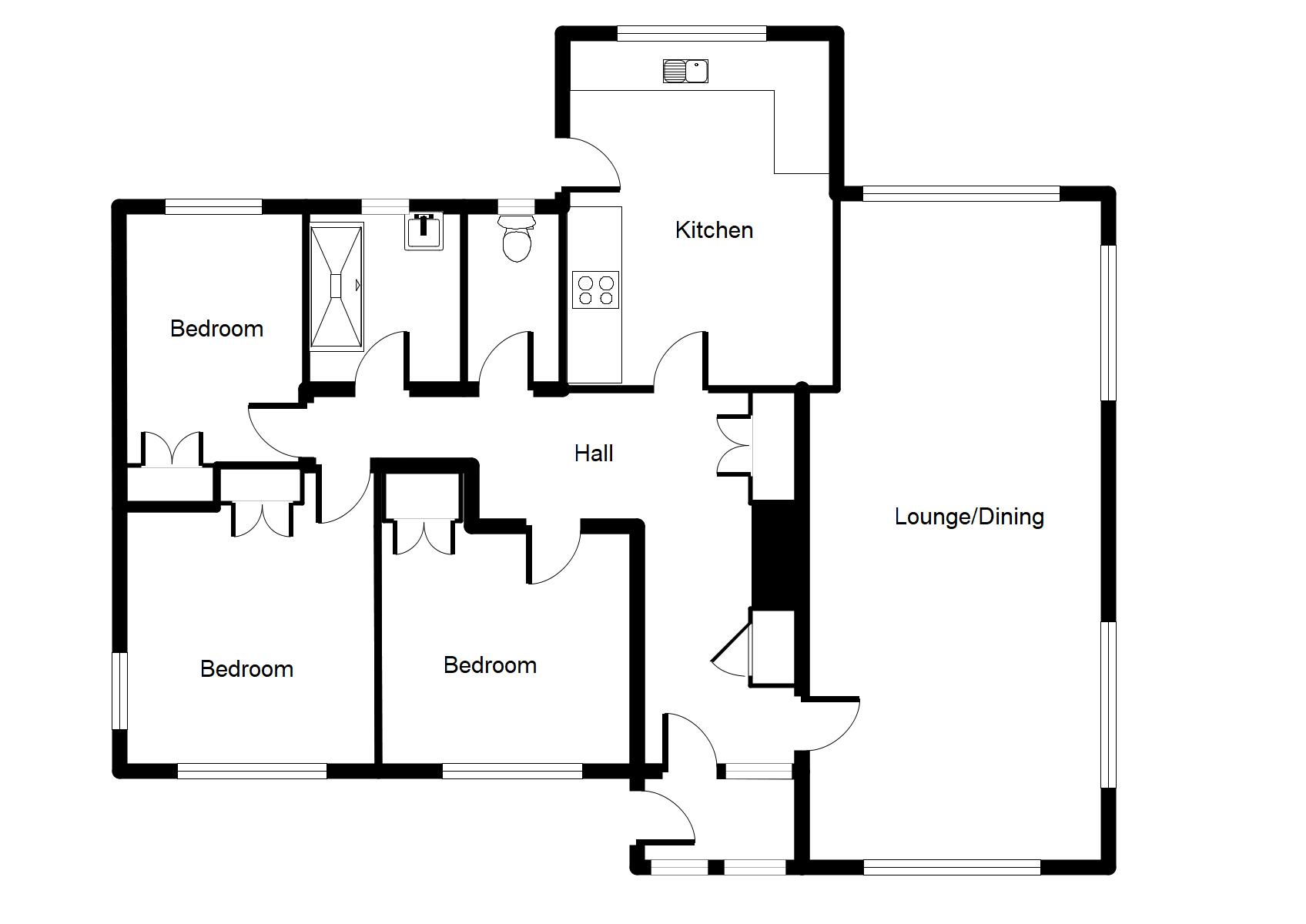 3 Bedrooms Detached bungalow for sale in Llanbedr Dyffryn Clwyd, Ruthin LL15