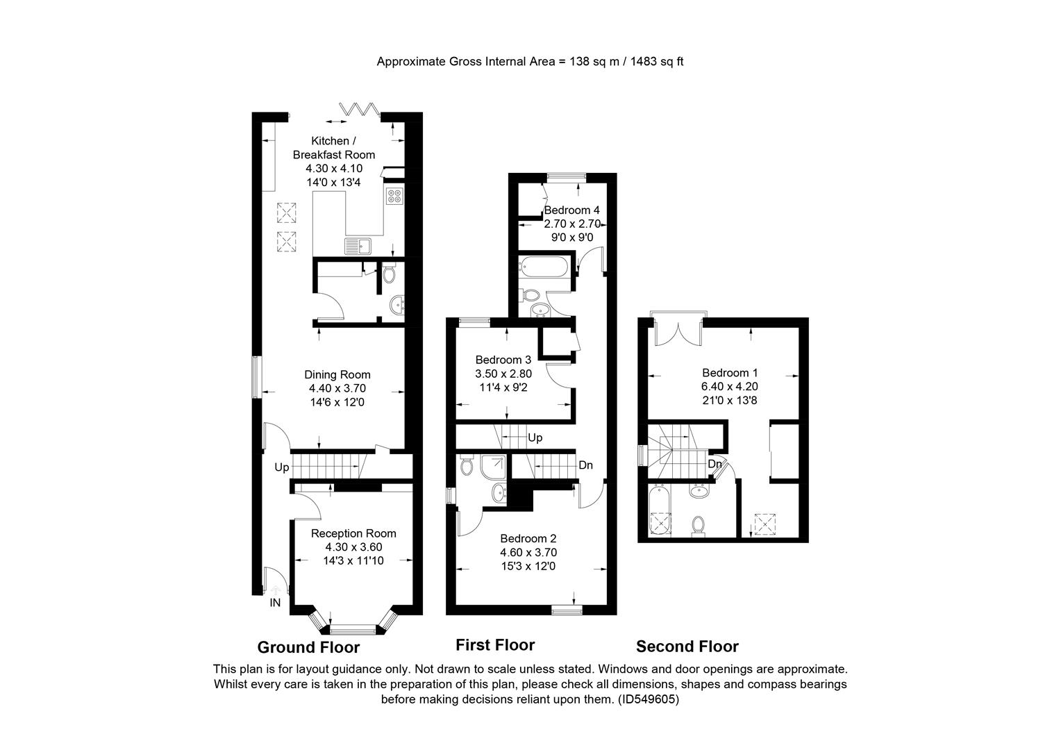 4 Bedrooms Semi-detached house for sale in Elmgrove Road, Weybridge KT13