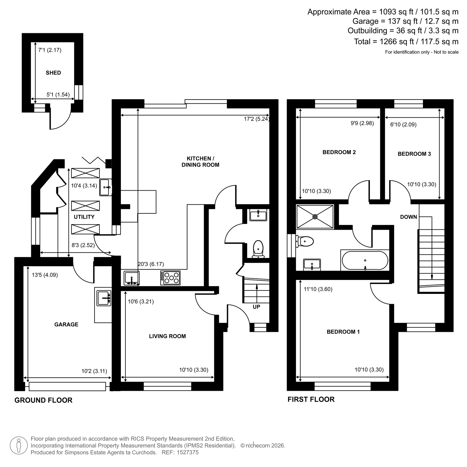 52, Havers Avenue, Hersham floorplan