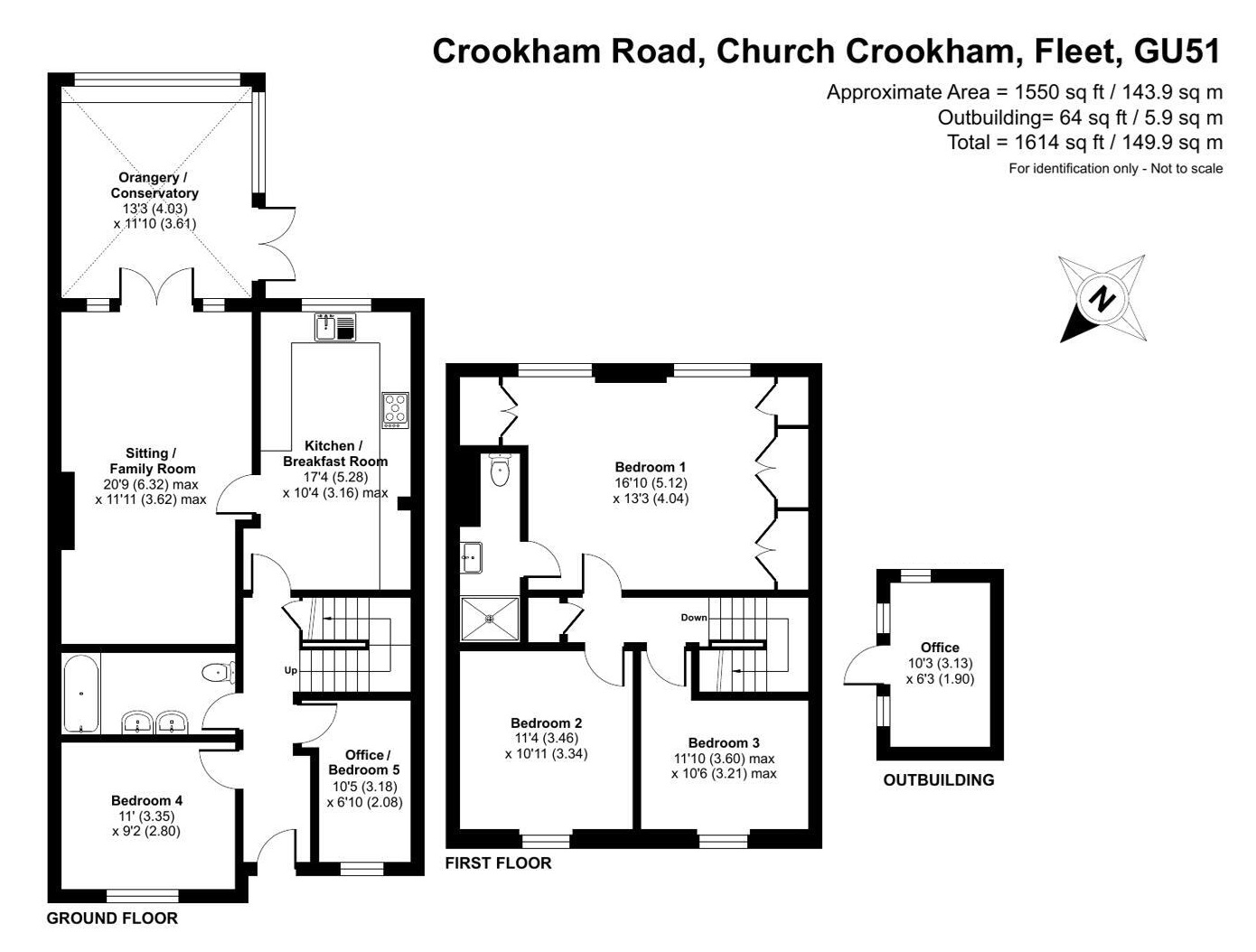 75, Crookham Road, Fleet floorplan