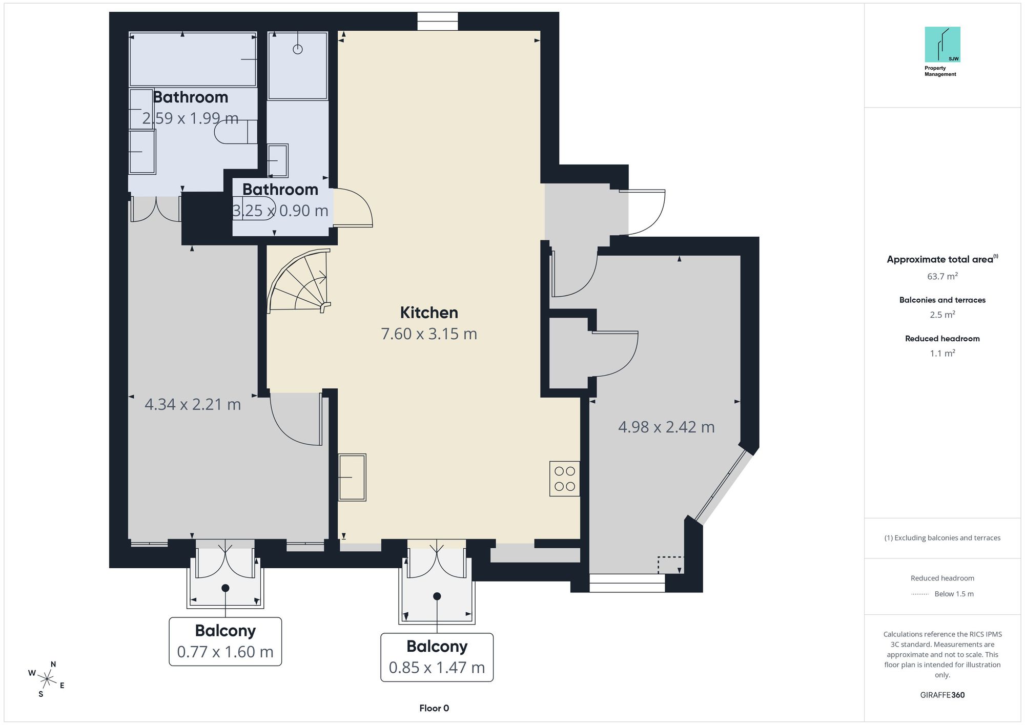 Apt 8, 101 Amies Street, London floorplan