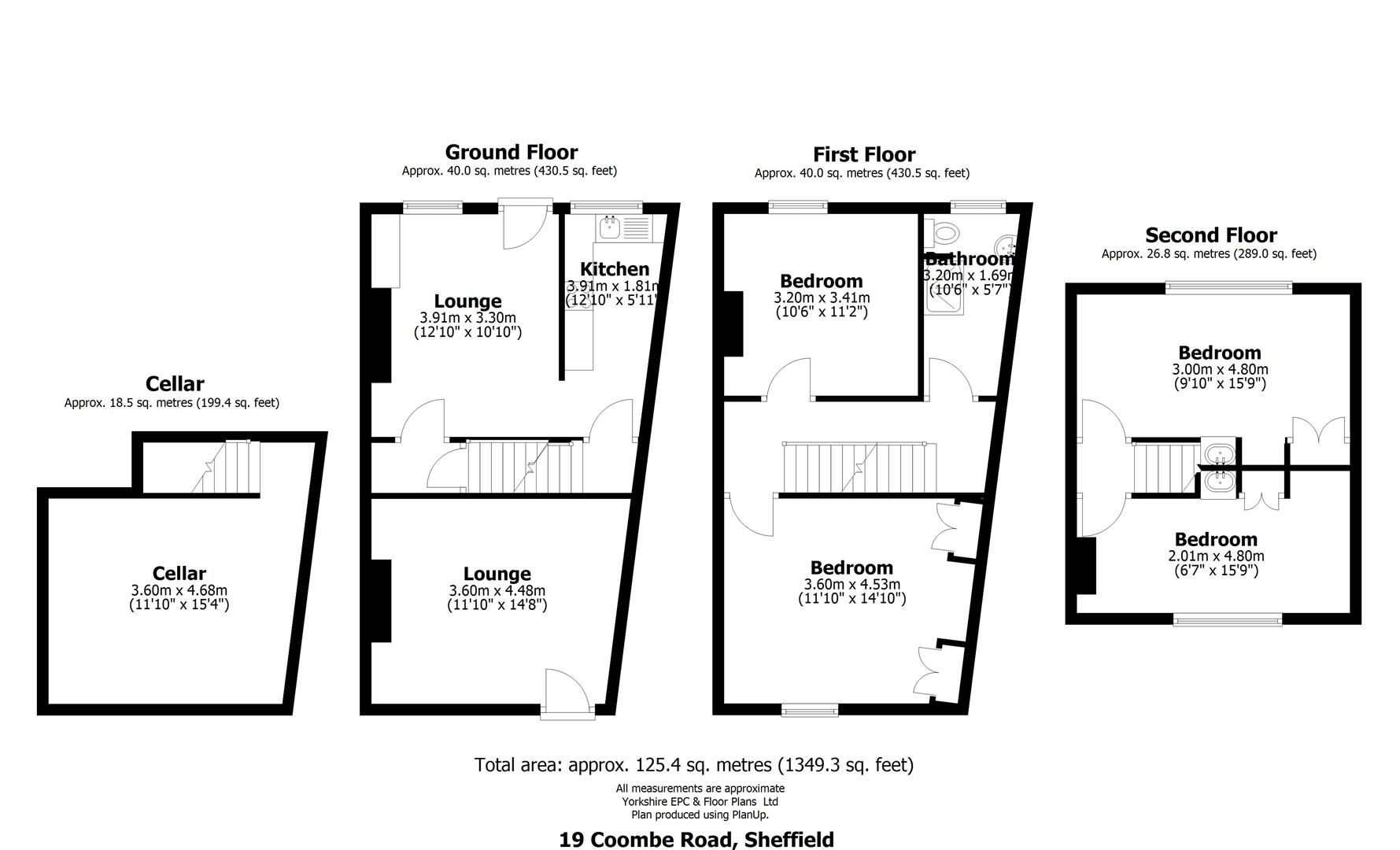 Coombe Road, Sheffield floorplan