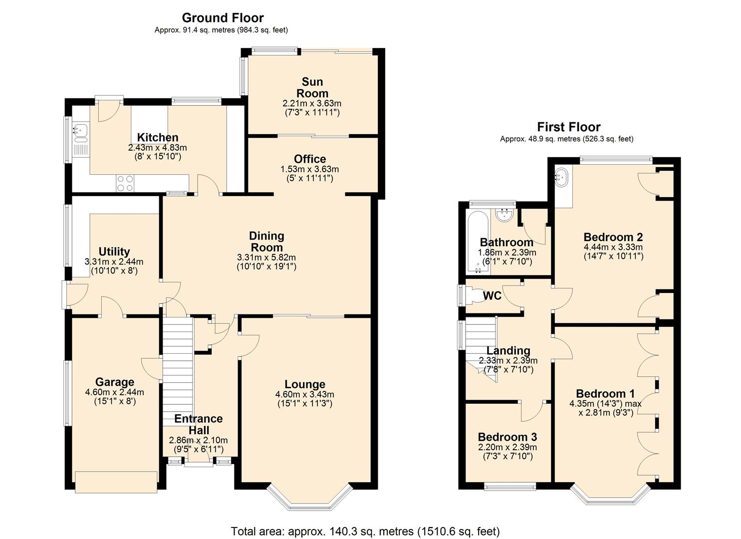 Lowther Drive, Garforth, Leeds LS25, 3 bedroom detached house for sale