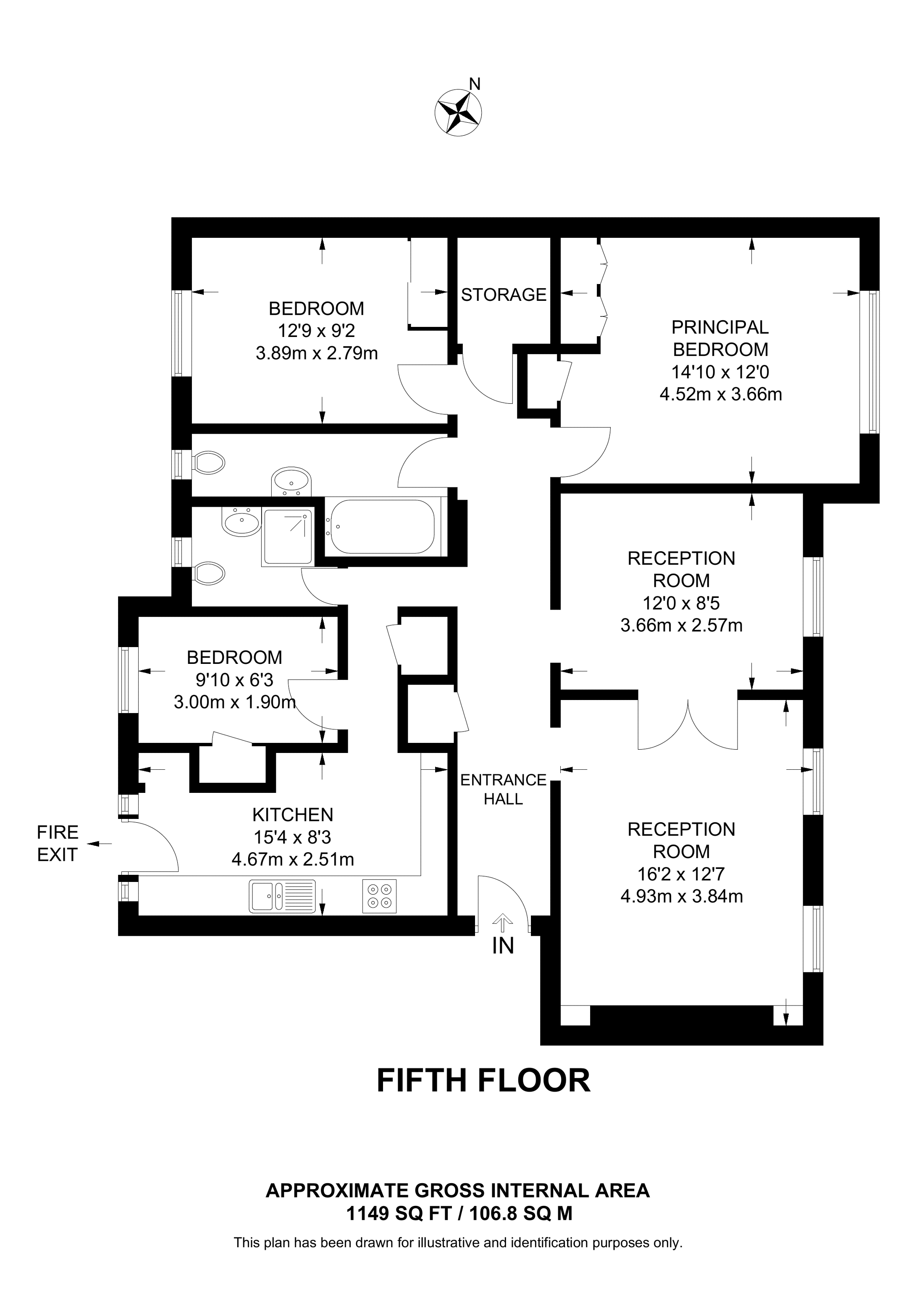 Mandeville Court, Hampstead floorplan