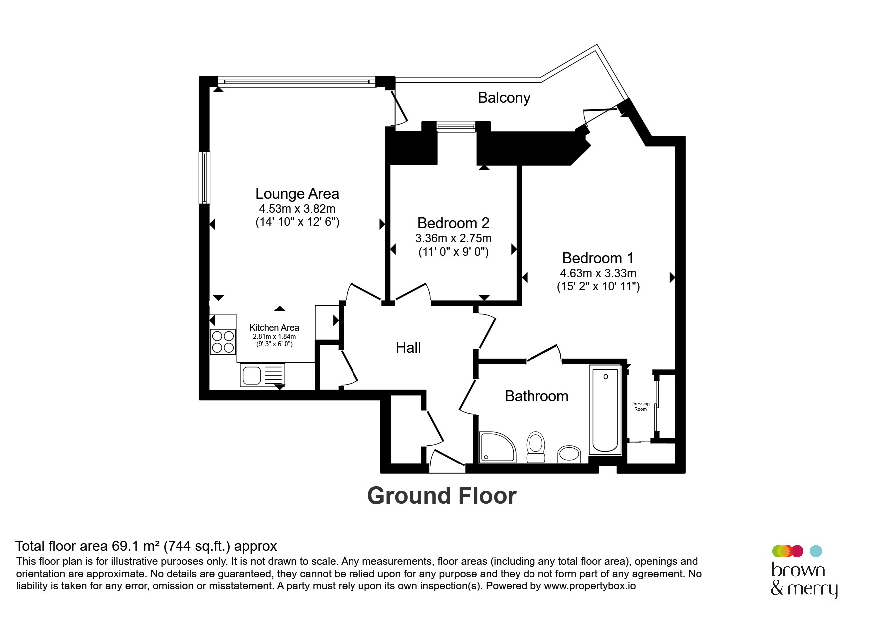 Flat 57, Brookfield House, Selden Hill, HEMEL HEMPSTEAD floorplan
