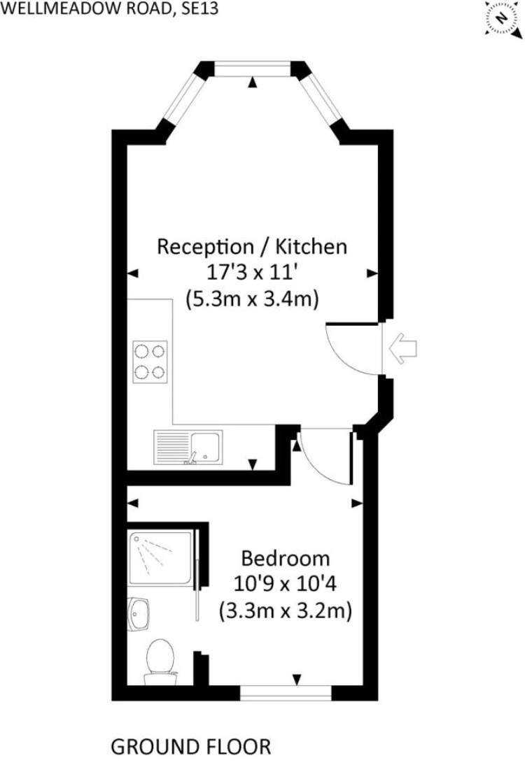 1 Bedrooms Flat to rent in Wellmeadow Road, London SE13