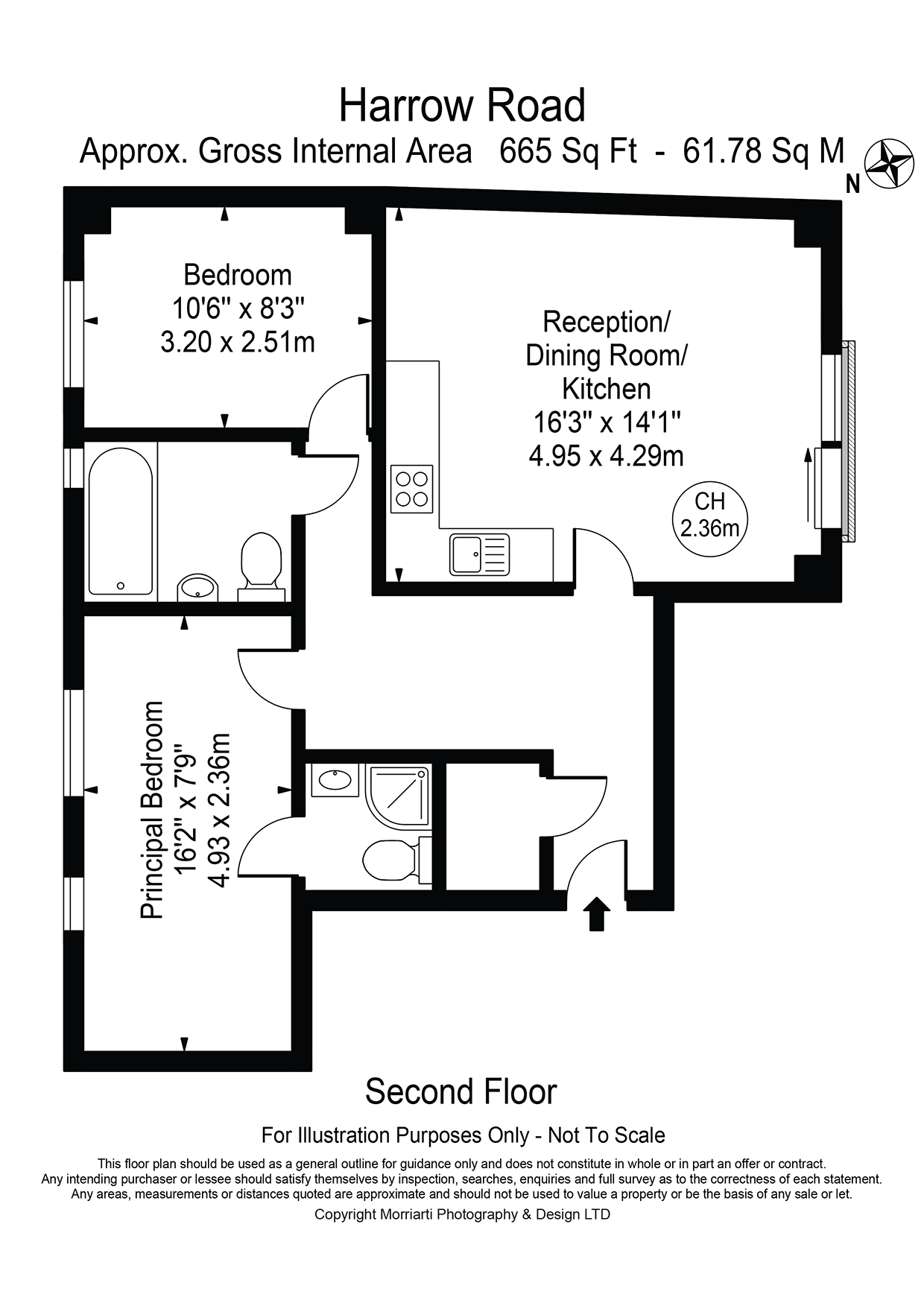 Flat 4, 537, Harrow Road, London floorplan