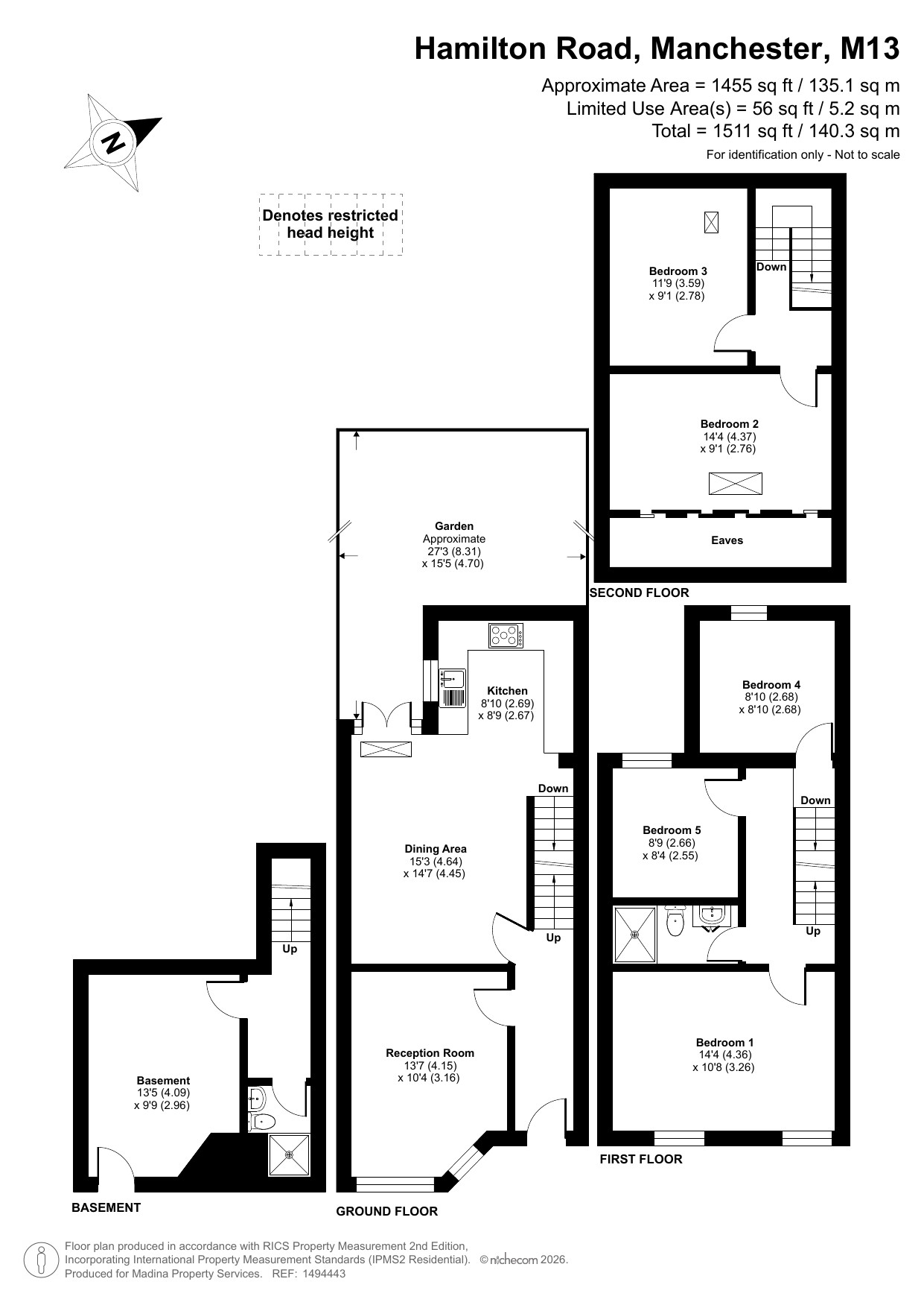 8, Hamilton Road, Manchester floorplan