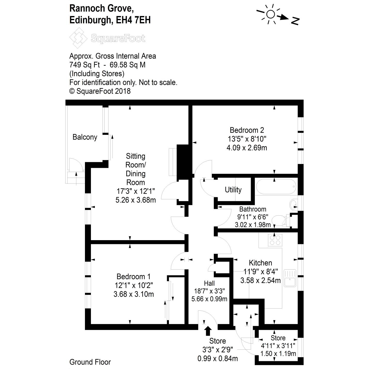 2 Bedrooms Flat for sale in 8/2 Rannoch Grove, Clermiston EH4