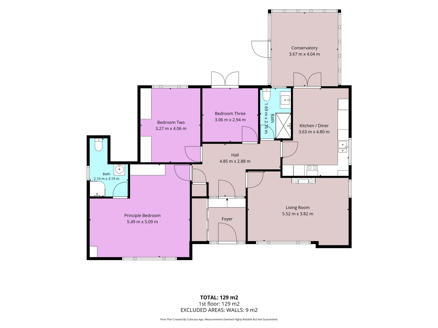 35, Spinneyfield, Rotherham floorplan