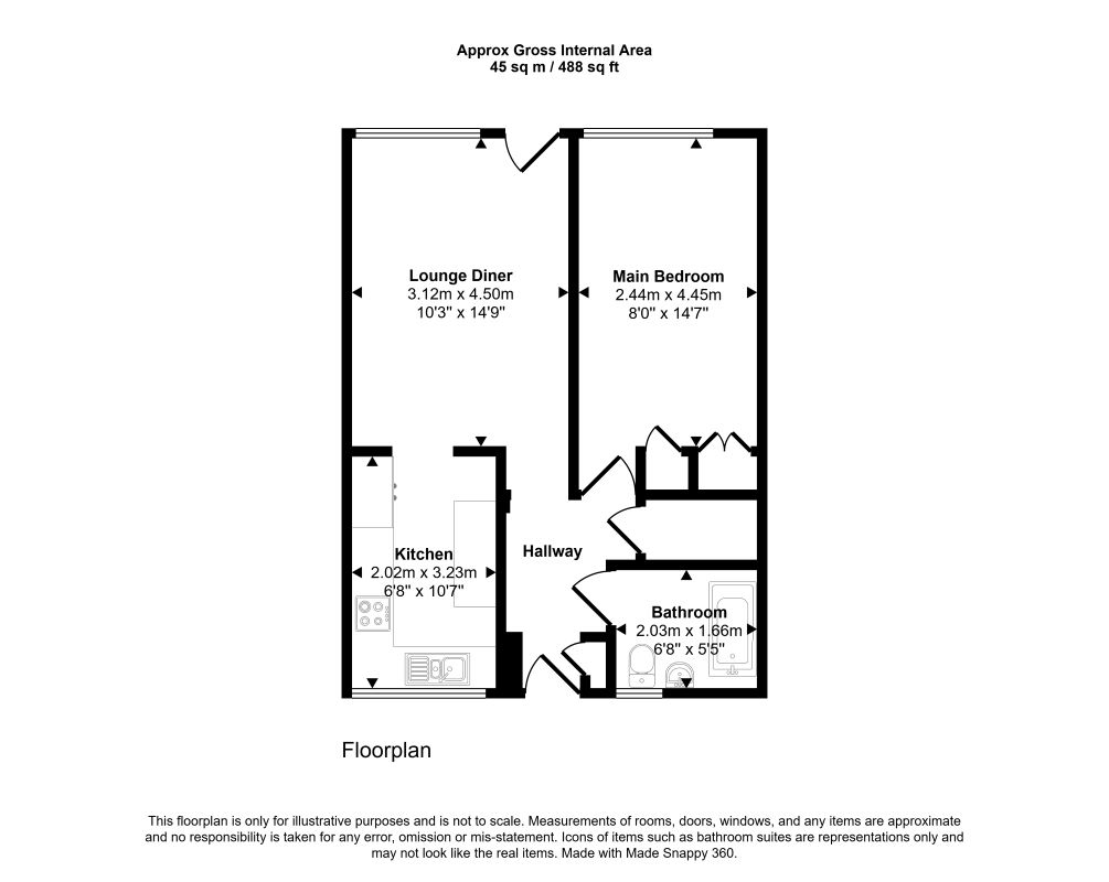 80, Flintmill Crescent, London floorplan