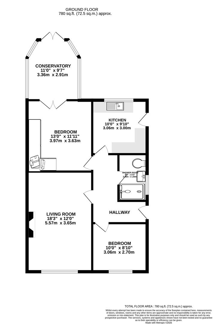 93, Elvaston Road, Chesterfield floorplan