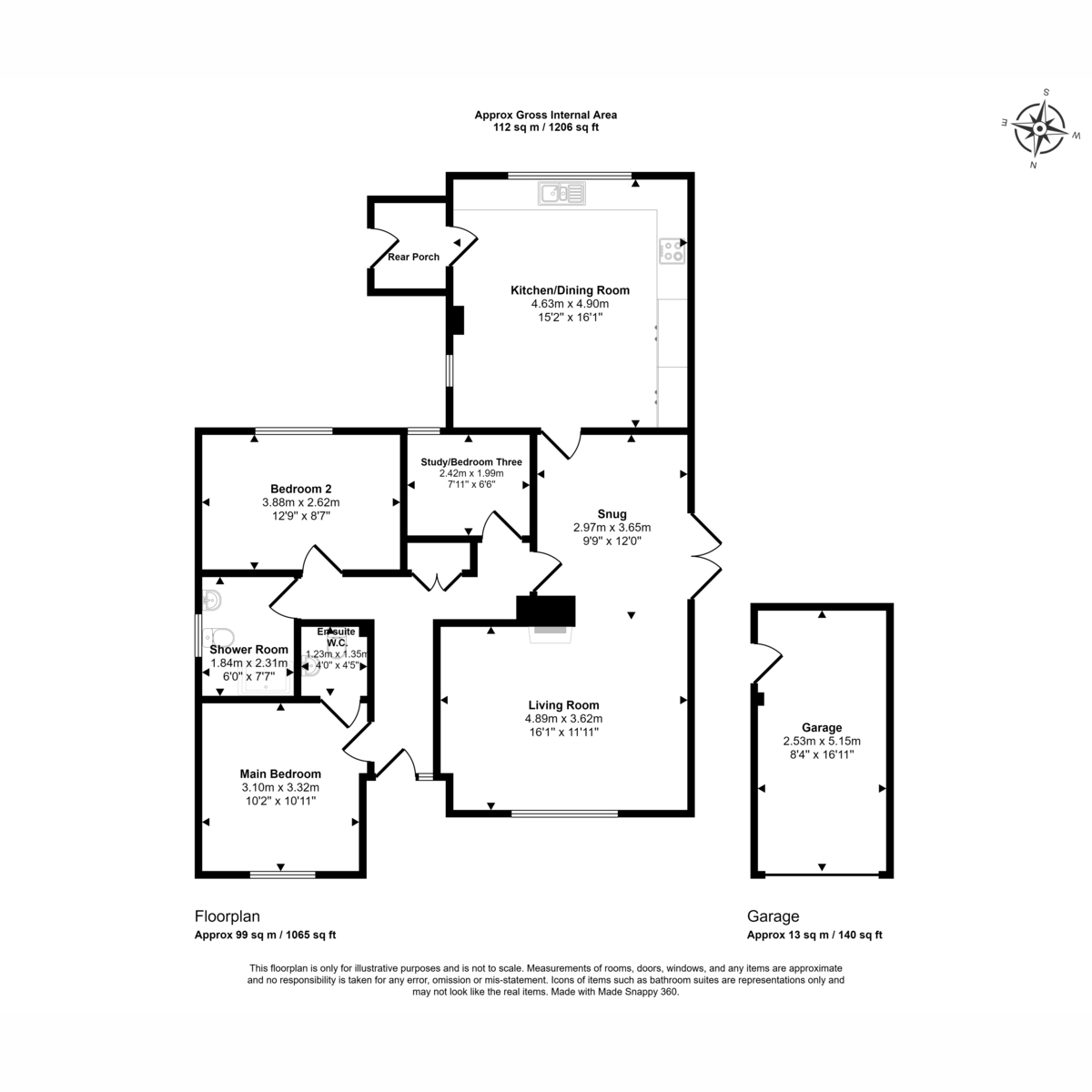 The Hawthorns, Hallowing Crescent, Great Moulton floorplan