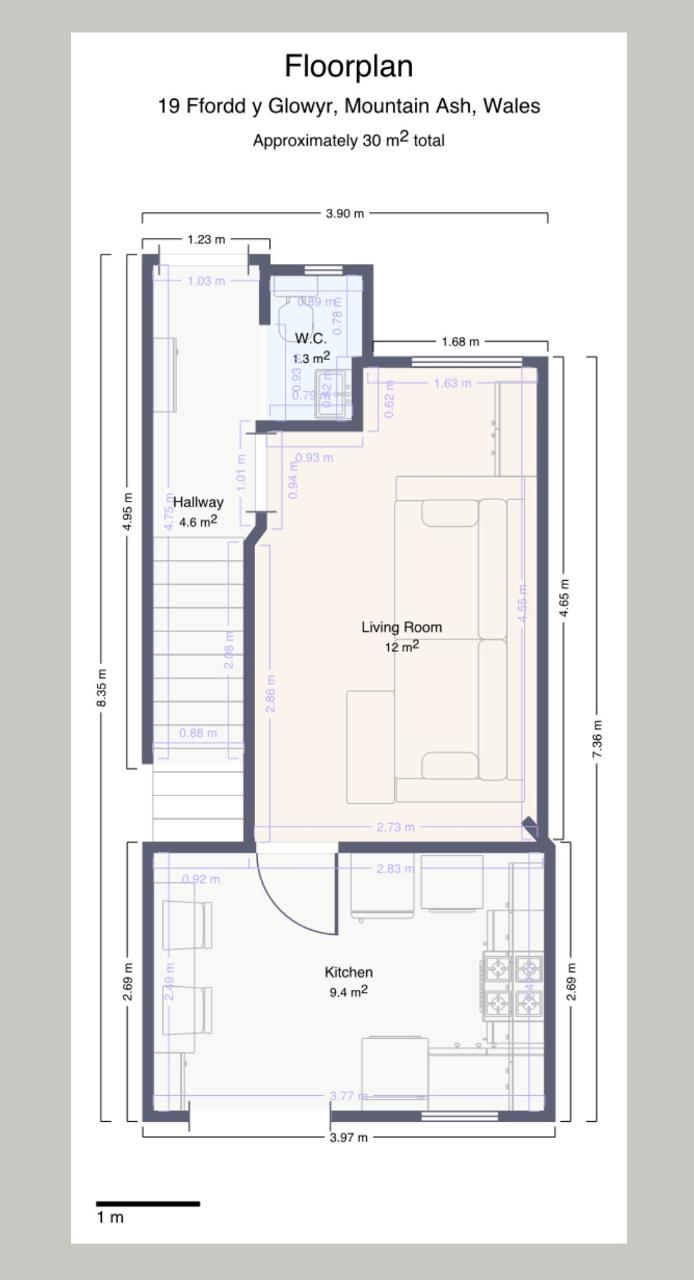 19, Ffordd Y Glowyr, Rhondda Cynon Taf floorplan