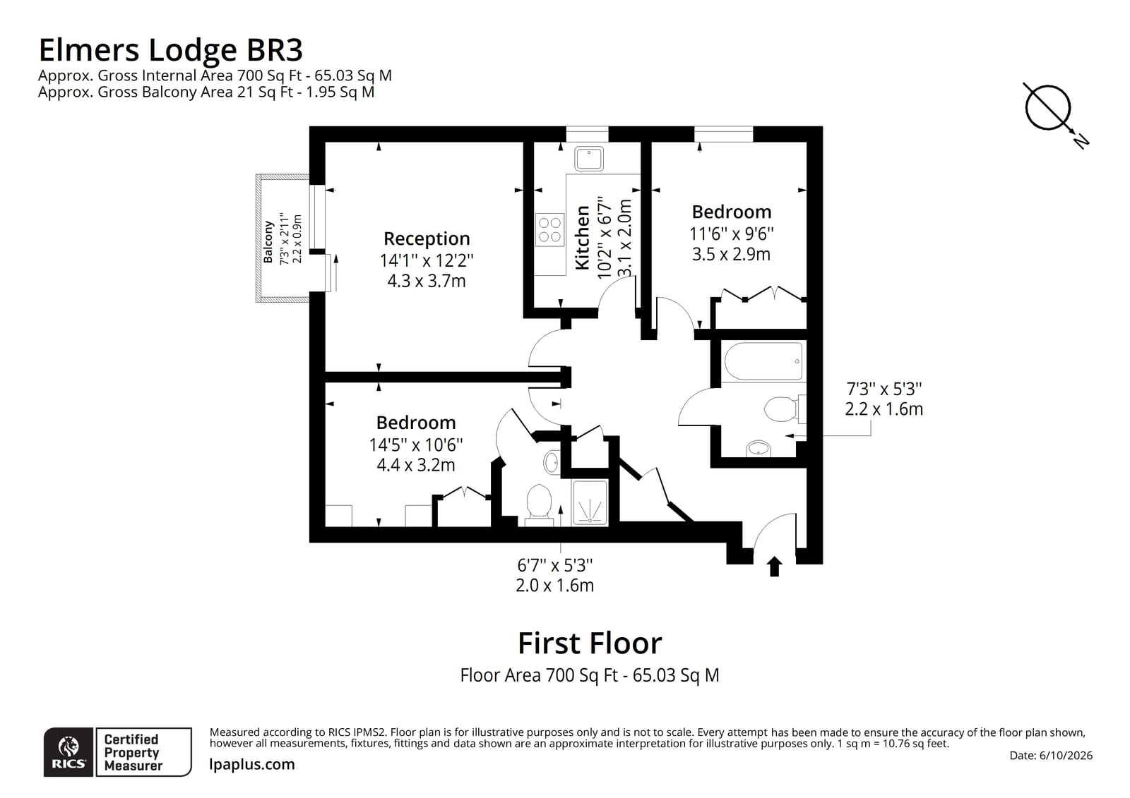 86, Croydon Road, Beckenham floorplan