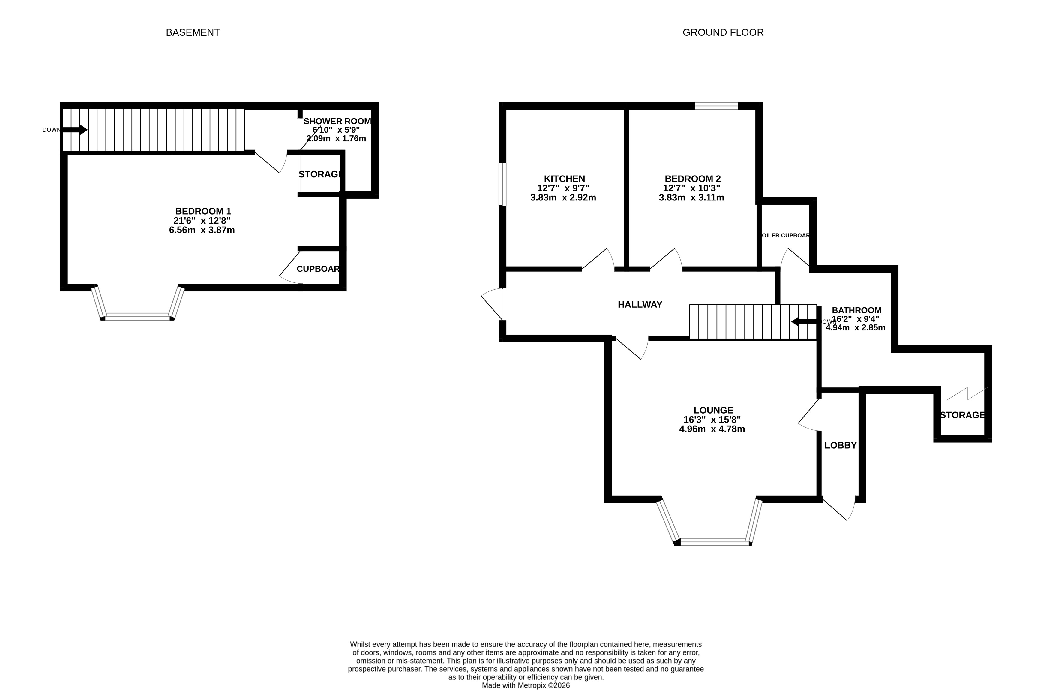 Flat 2, Clarence House, Holme Road, Matlock floorplan