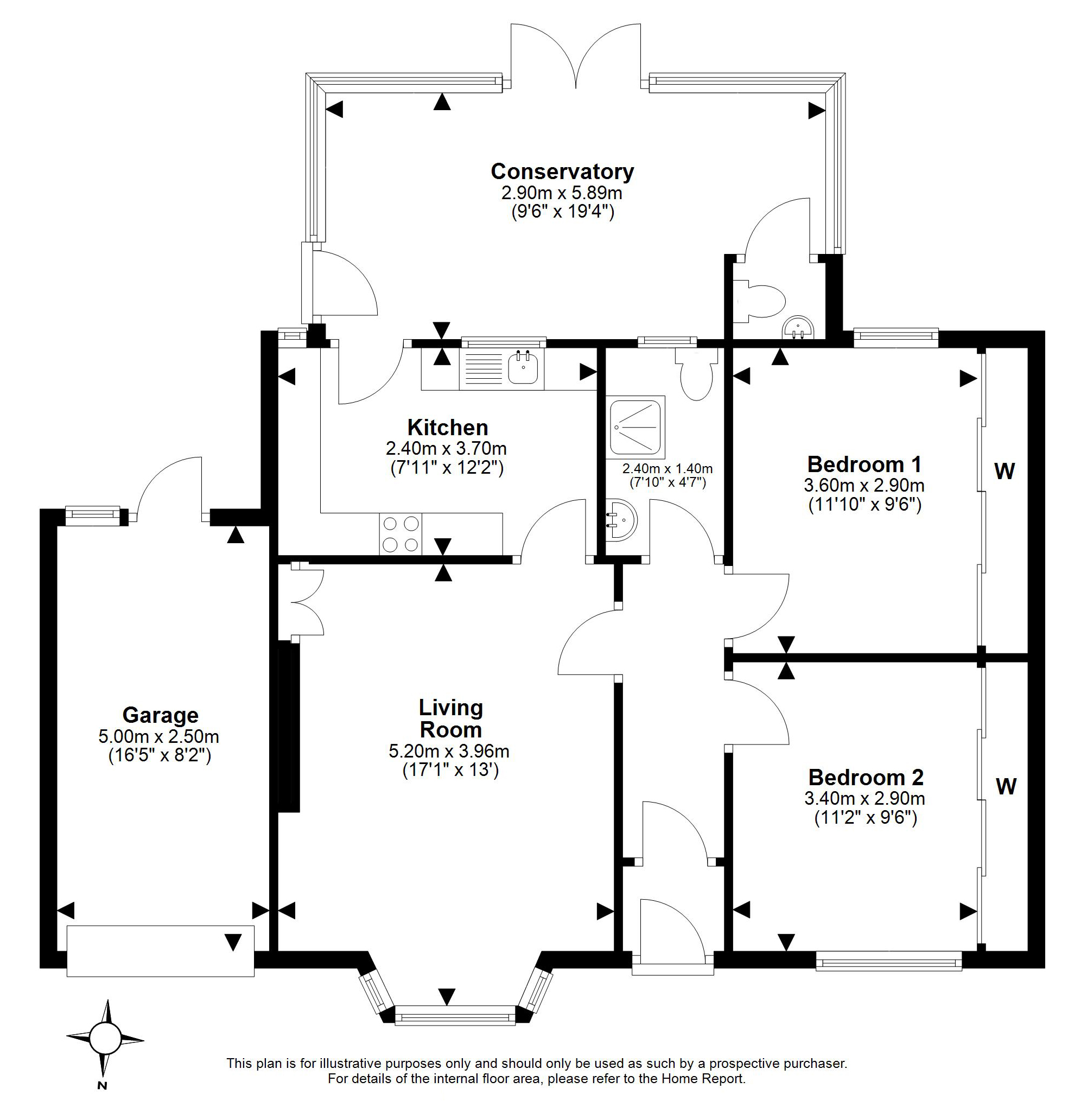 45, Fraser Avenue, Trinity, Edinburgh floorplan