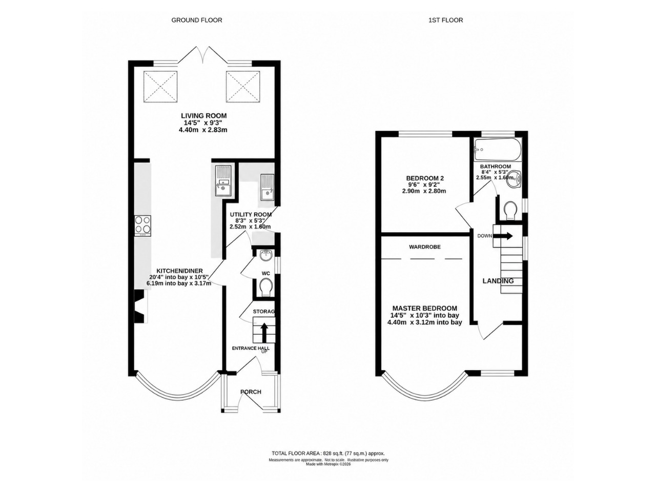 33, St Georges Avenue, Trafford floorplan