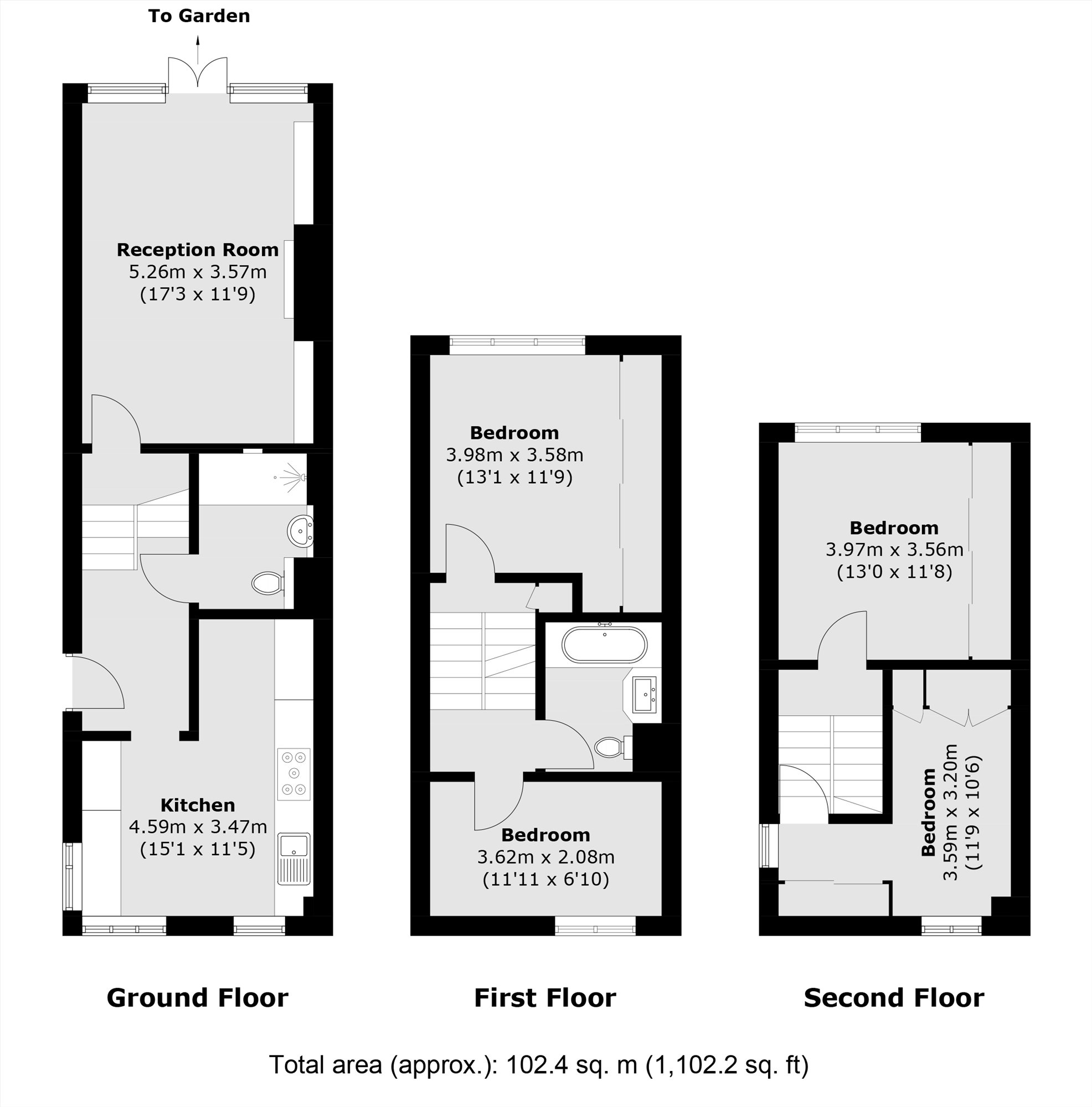 4, Brinton Walk, London floorplan