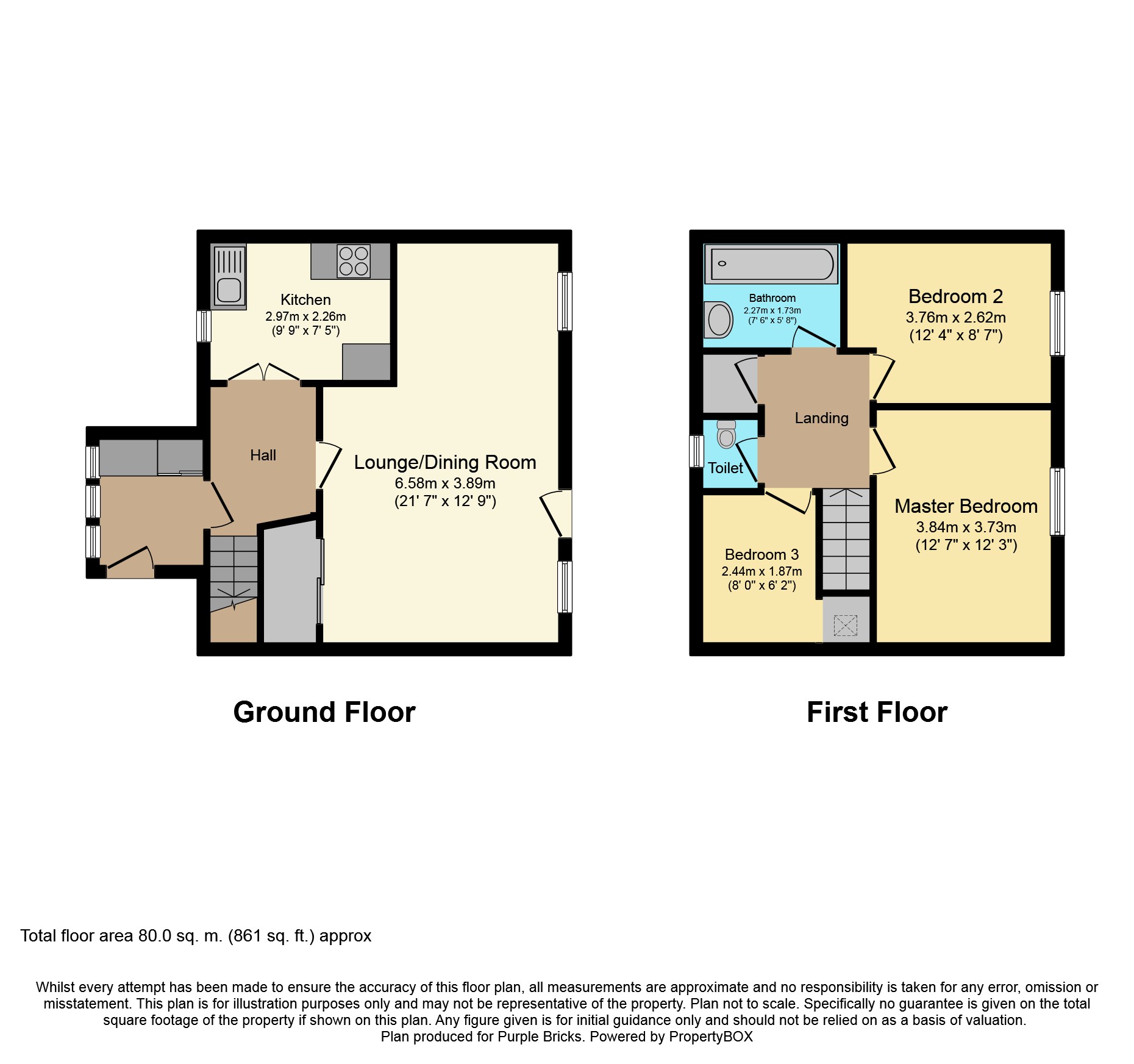 2 Bedrooms Terraced house for sale in Portree Road, Blackpool FY2