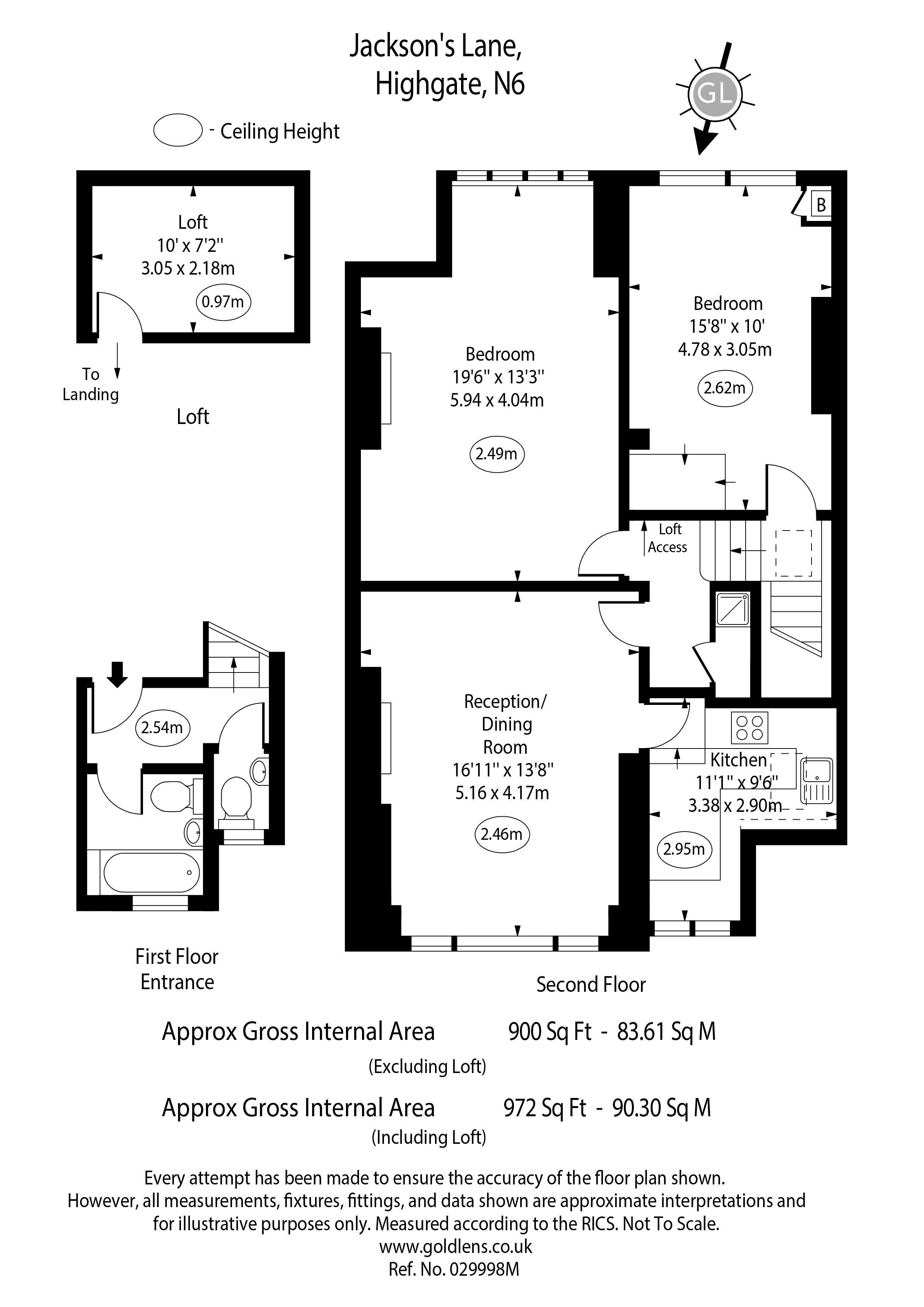 Flat 4, 29, Jacksons Lane, London floorplan