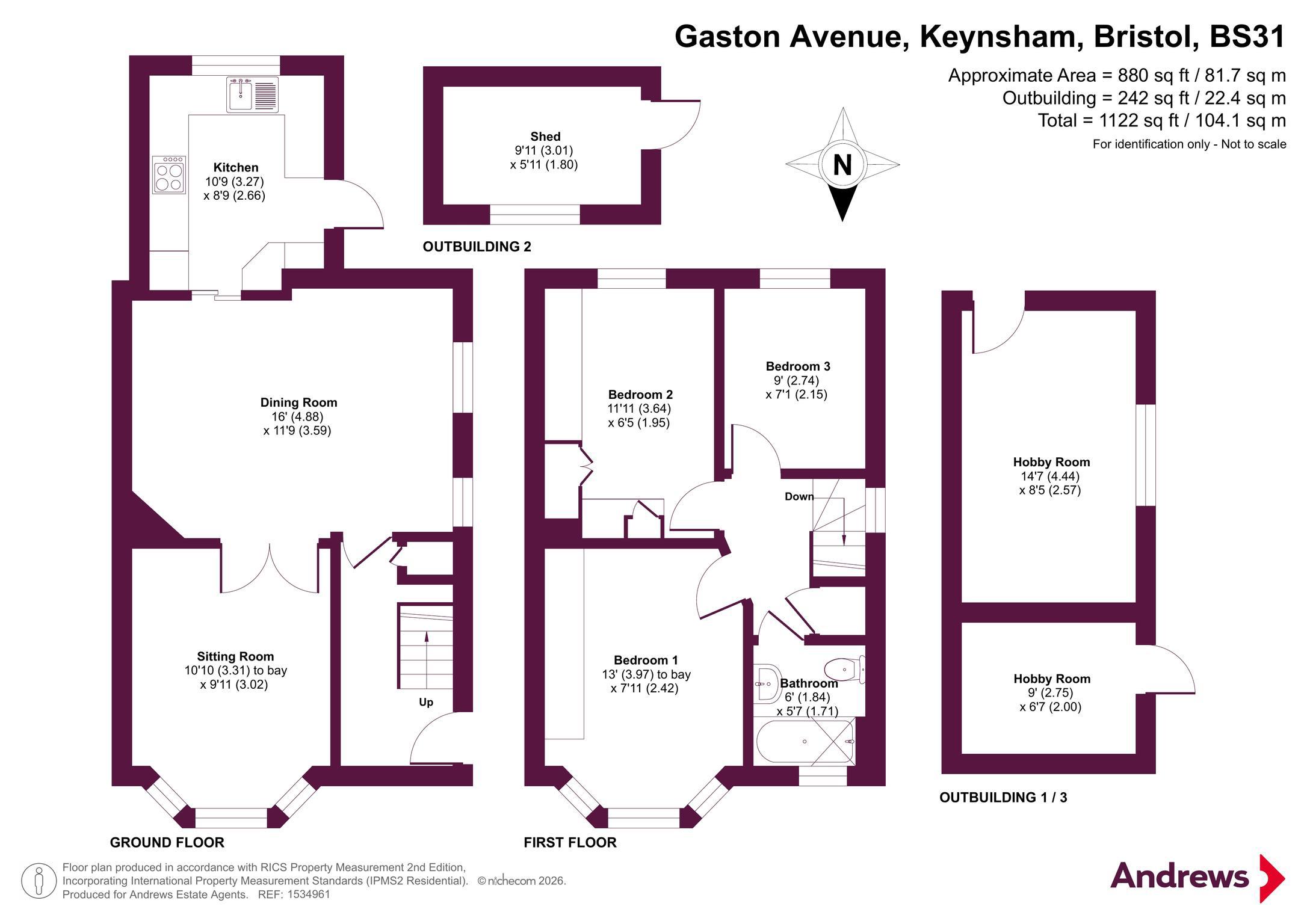 Gaston Avenue, Bristol floorplan