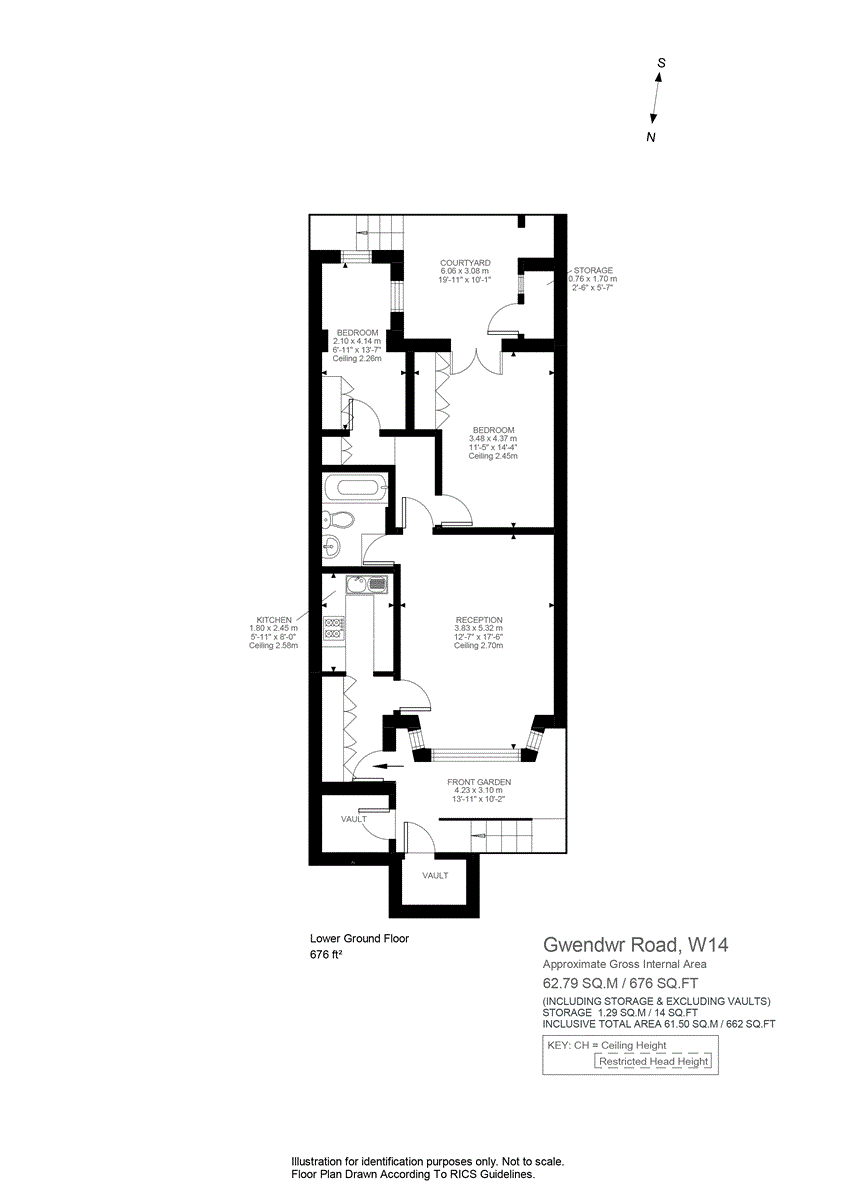LGF 59a, Gwendwr Road, London floorplan