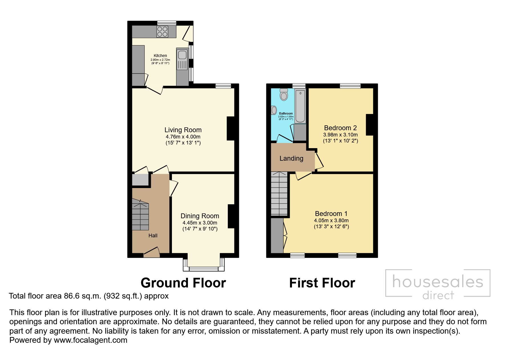 2a, Leighton Road, Bristol floorplan