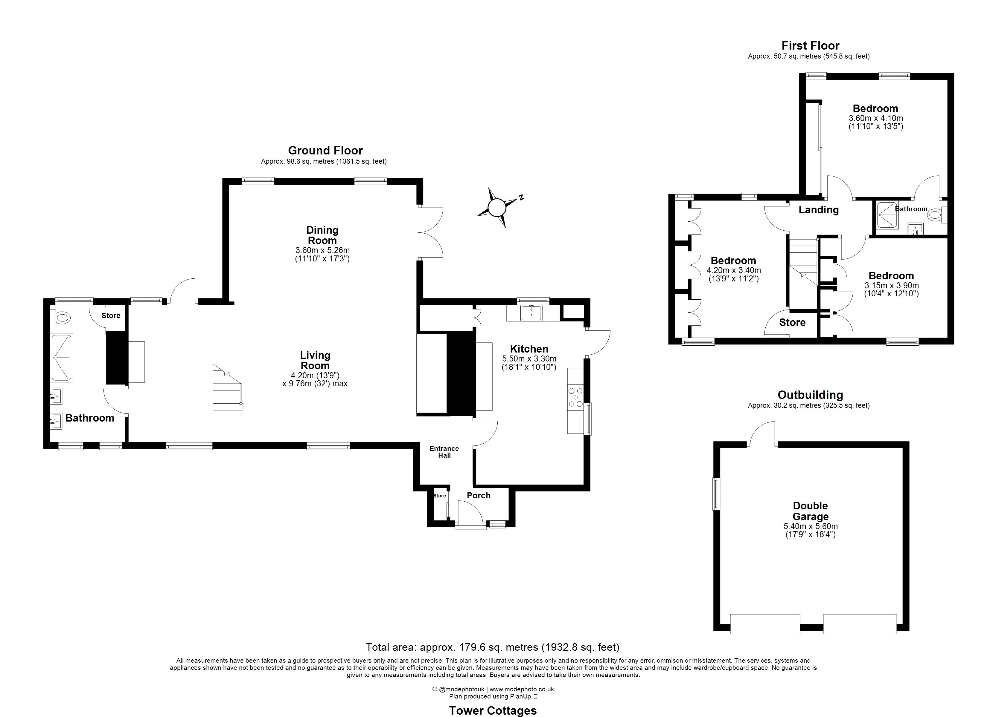 54, Tower Cottages, Pilgrims Hatch floorplan