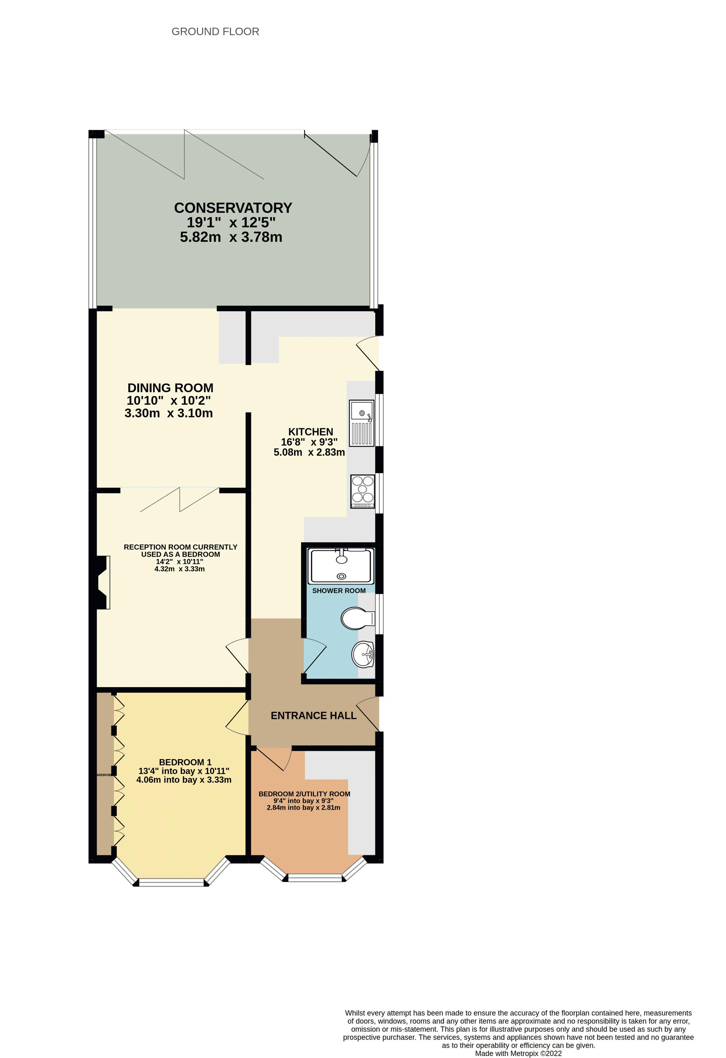 Shelton Avenue, Warlingham CR6, 2 bedroom semidetached bungalow for