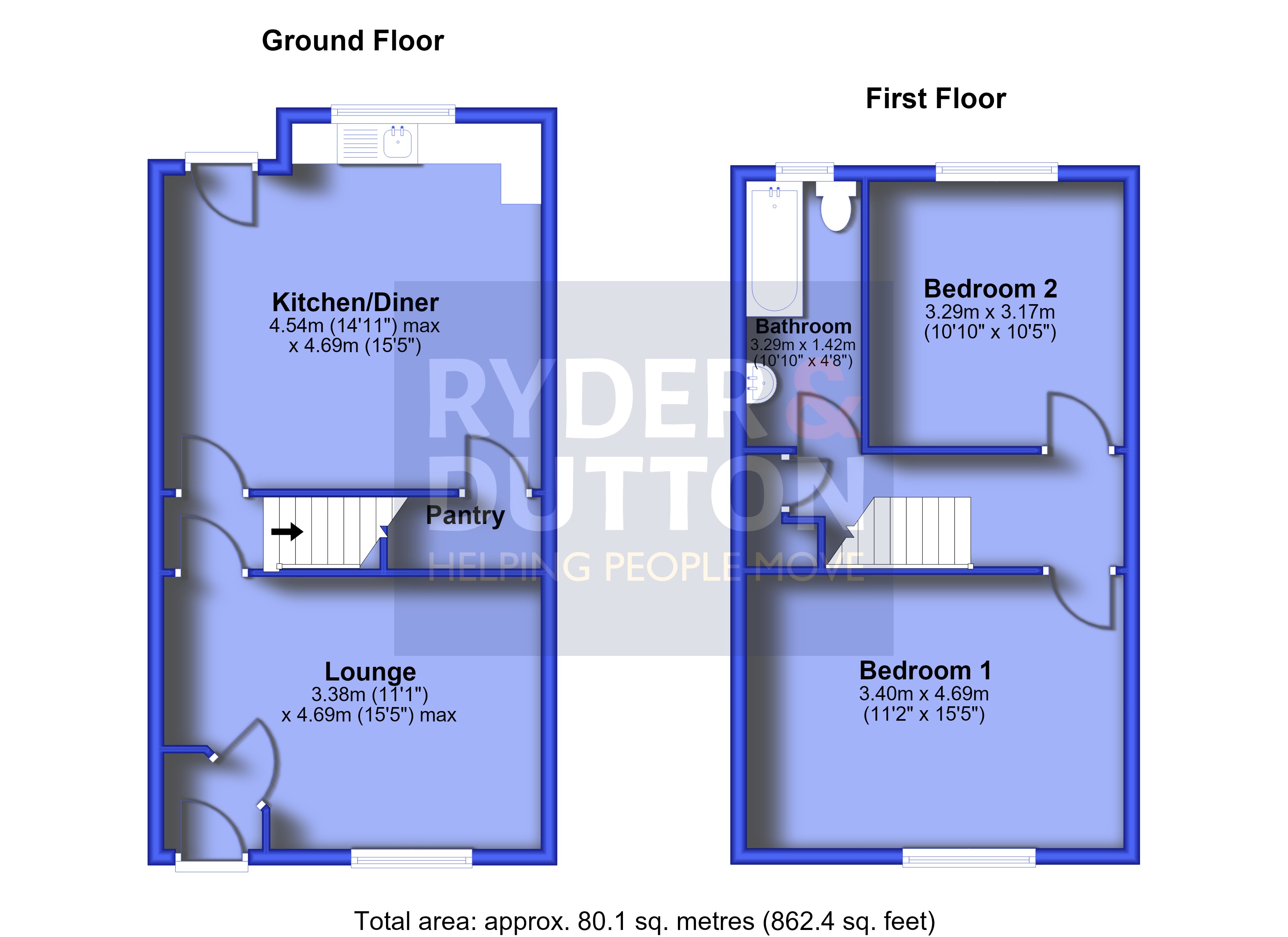 Montgomery Street, Oldham floorplan