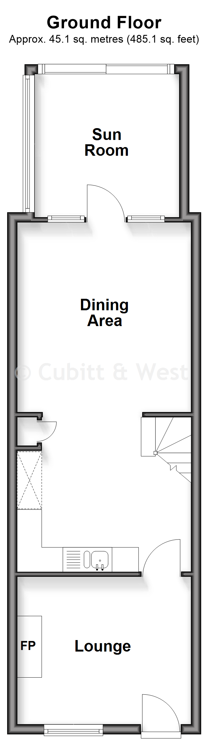 Hillside, Crossbush Lane, Arundel floorplan