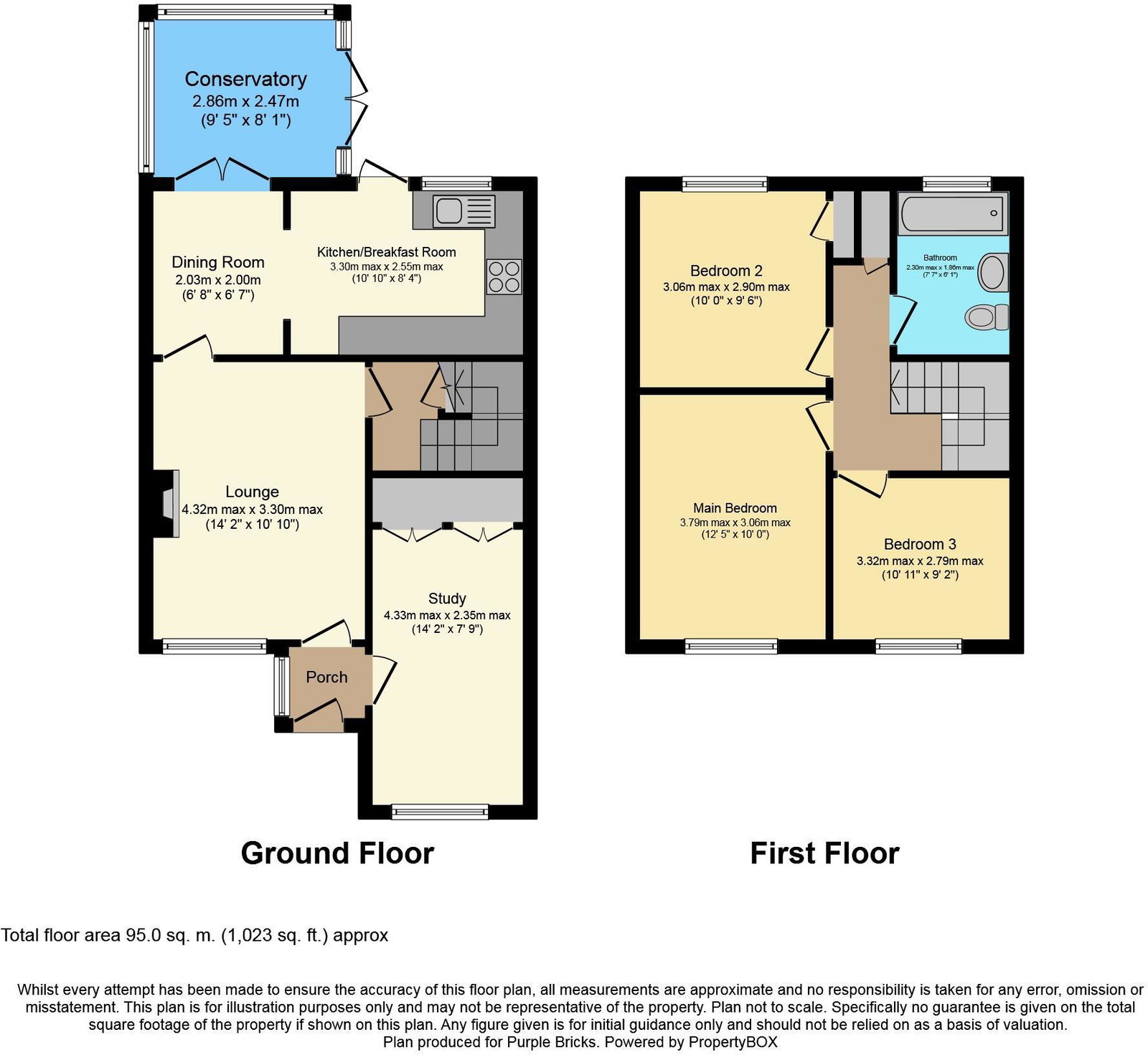 47,, Barfold Close, Stockport floorplan